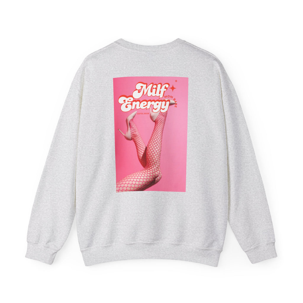 MILF Energy Mom Babe — Fishnet Graphic Sweatshirt