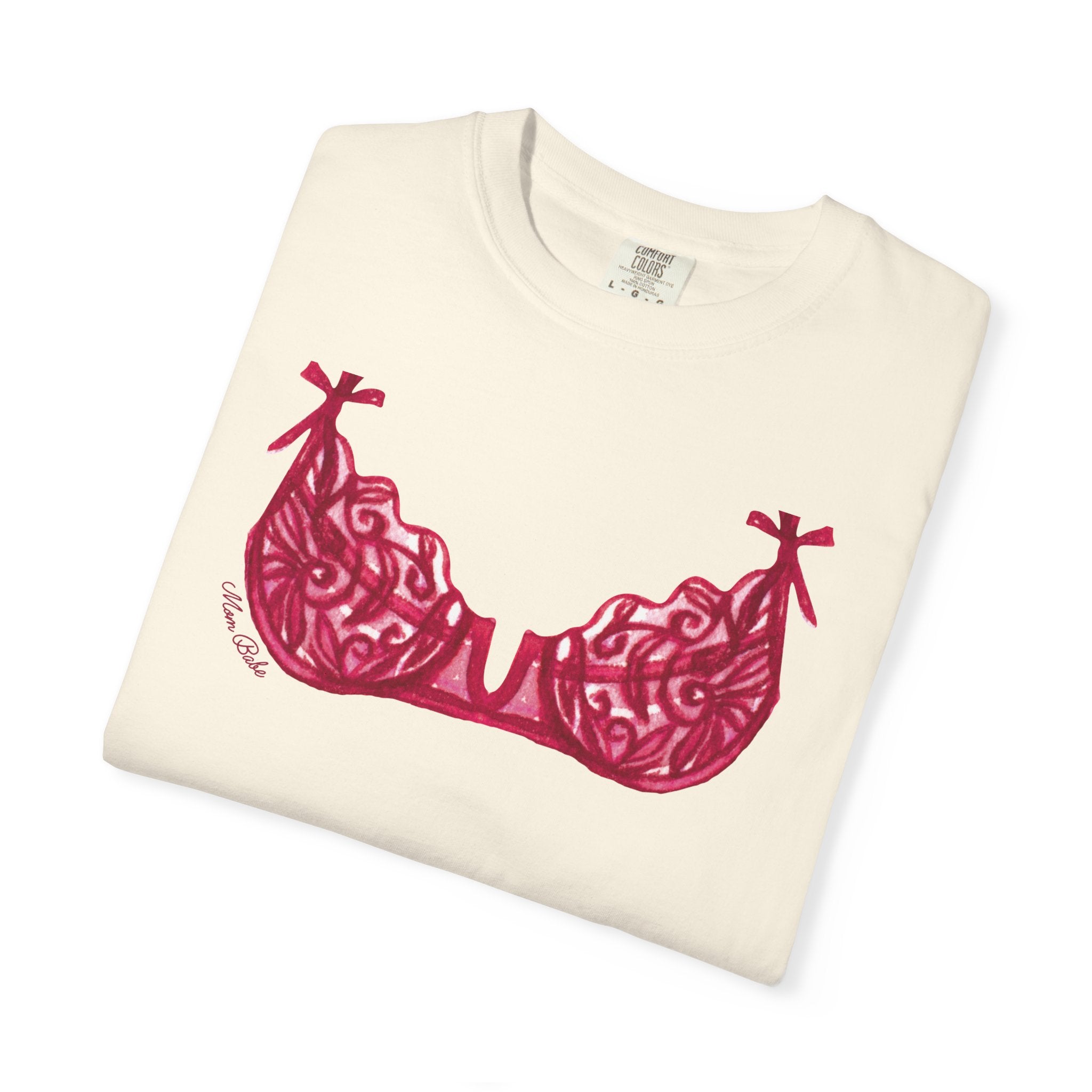 MILF Mom Babe - Bra Tee Pink