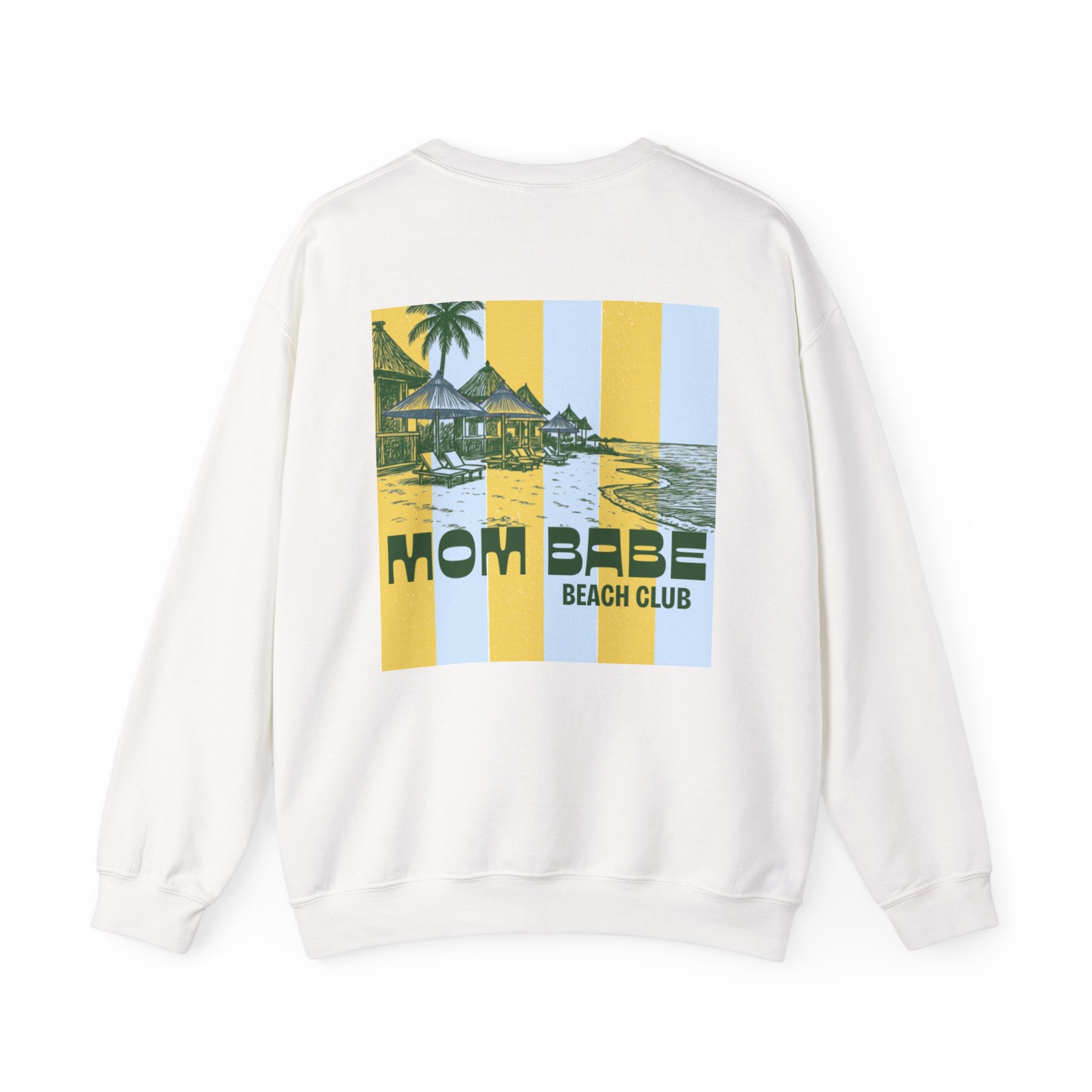Mom Babe Beach Club - Graphic Sweatshirt