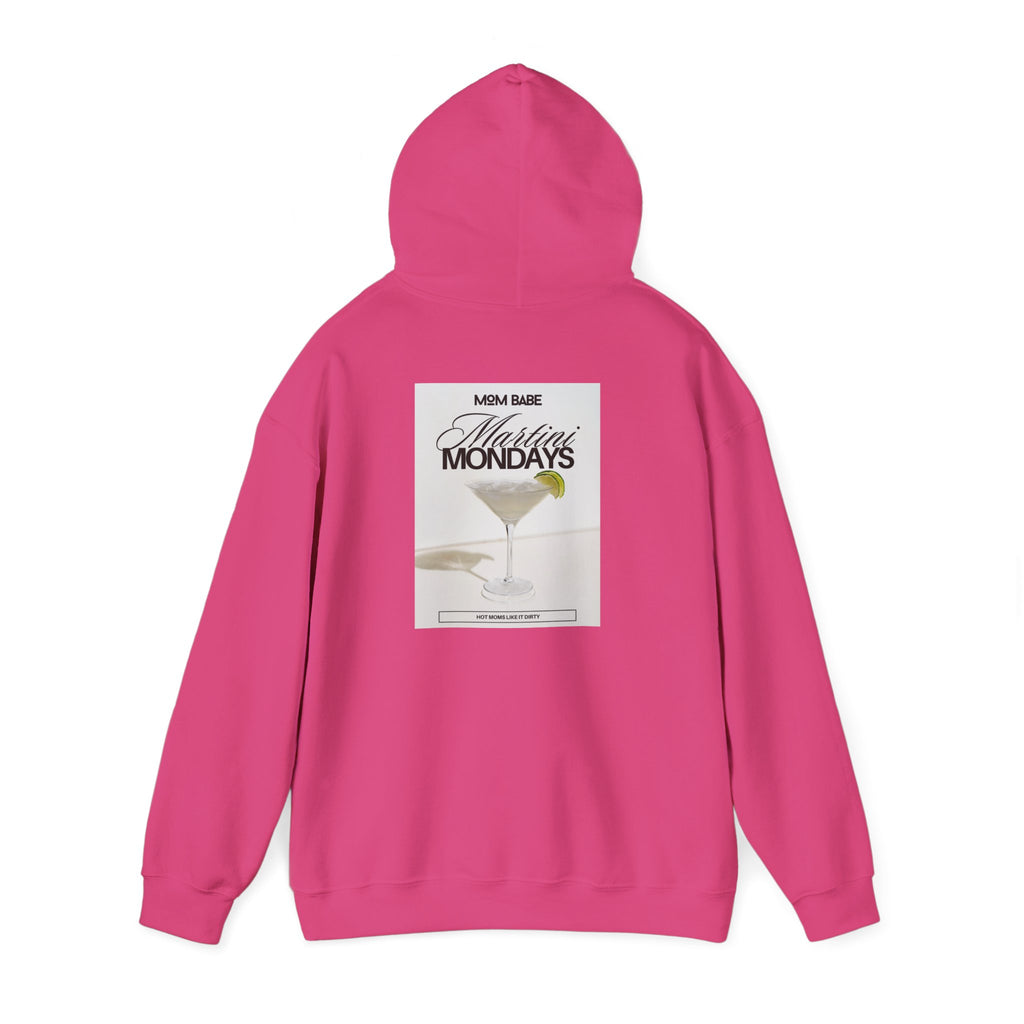 Mom Babe Martini Mondays Hot Moms Like it Dirty - Martini Graphic Hoodie