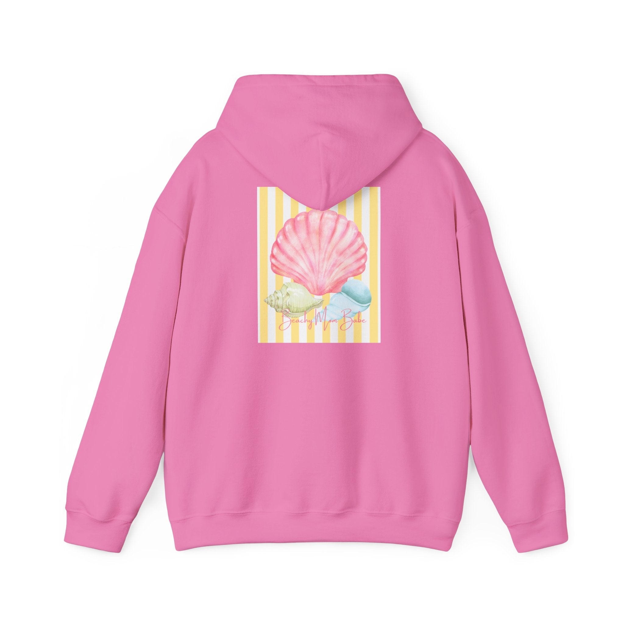 Beach Mom Babe - Pastel Shell Graphic Hoodie