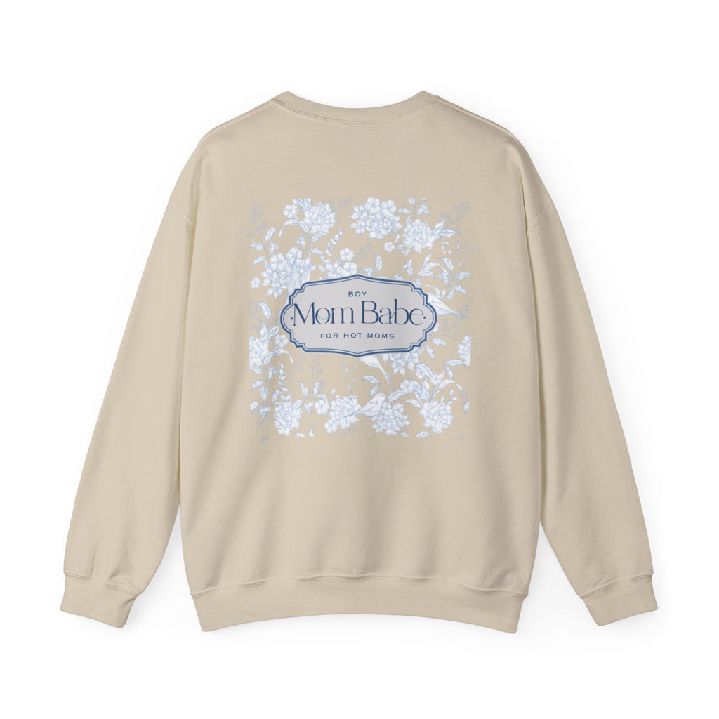 Boy Mom Babe - Floral Graphic Sweatshirt