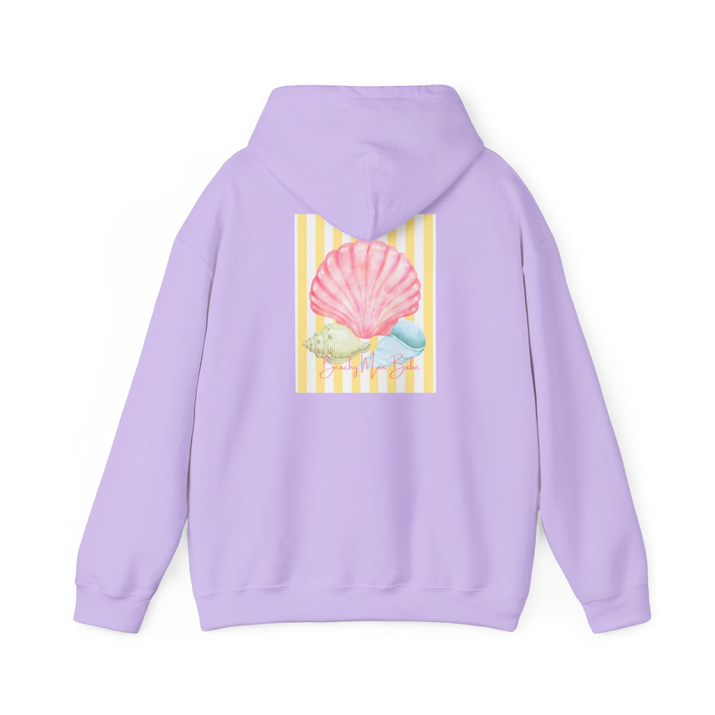 Beach Mom Babe - Pastel Shell Graphic Hoodie