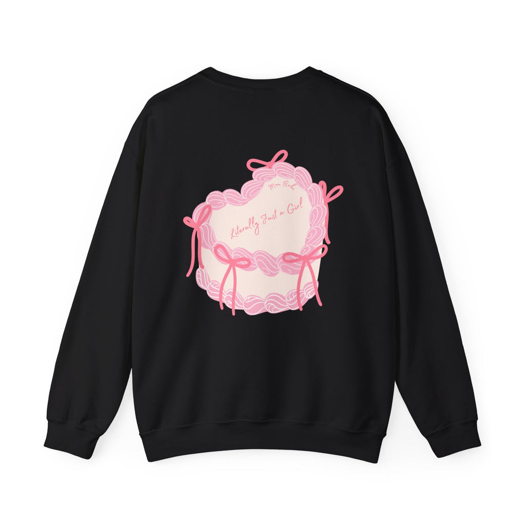 Mom Babe Literally Just a Girl - Cake Graphic Sweatshirt