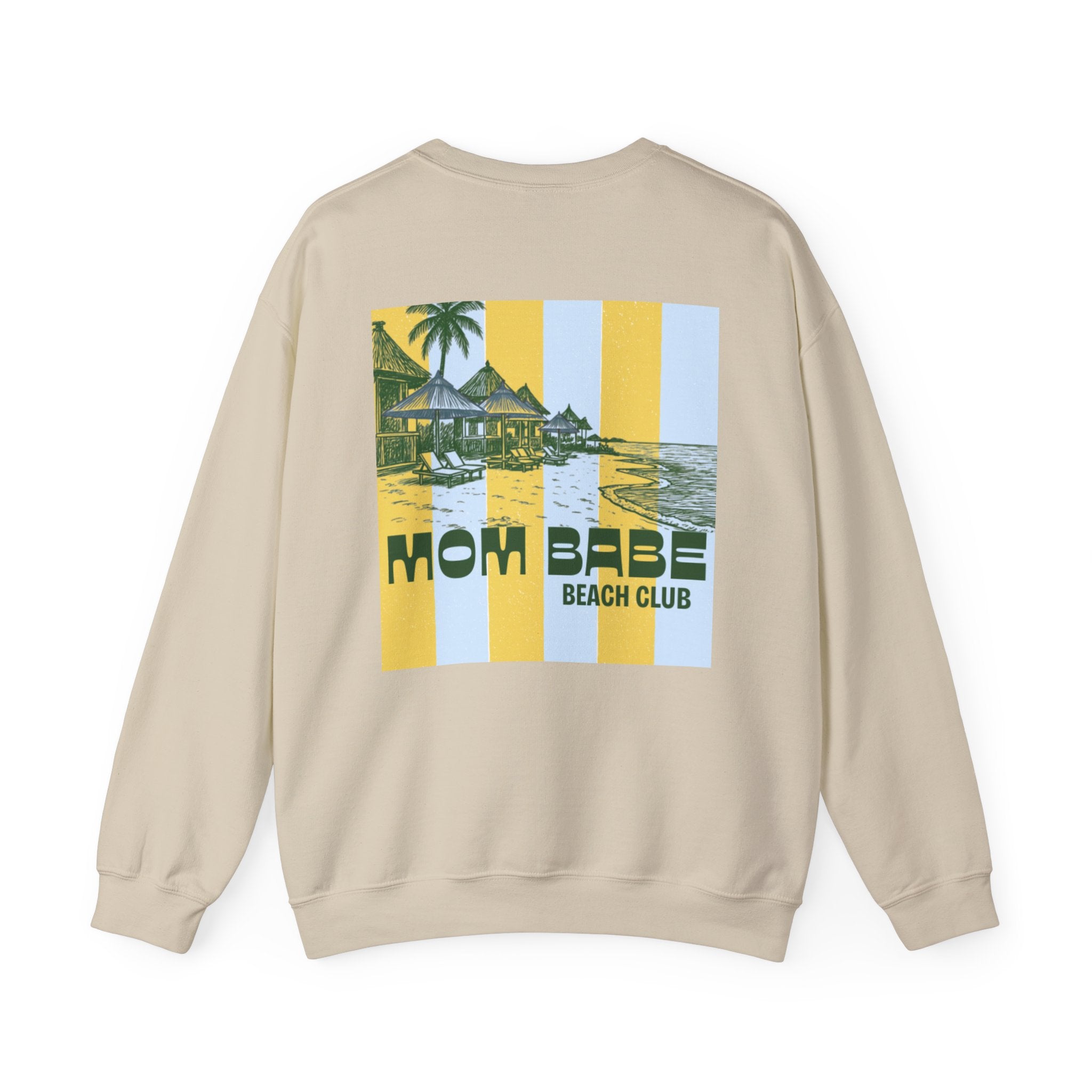 Mom Babe Beach Club - Graphic Sweatshirt