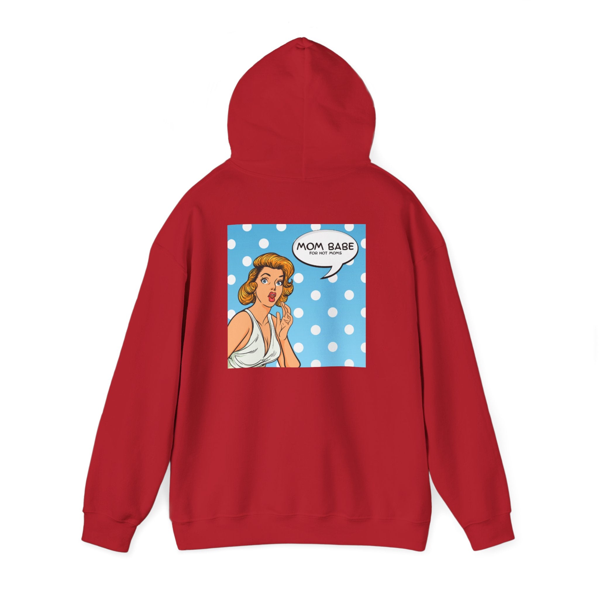 Mom Babe For Hot Moms - Retro Pop Art Graphic Hoodie