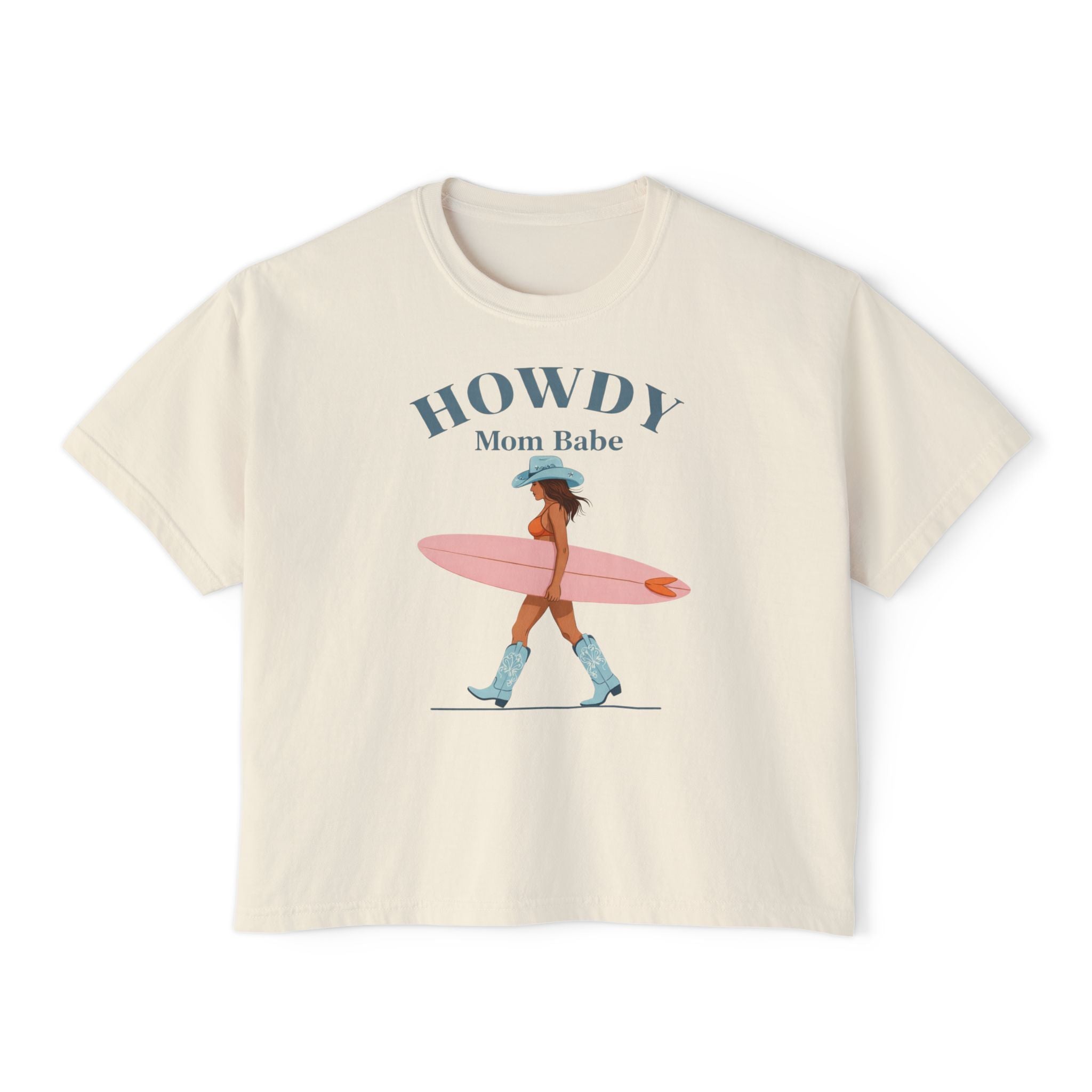 Howdy Mom Babe  — Surf Girl Graphic Tee