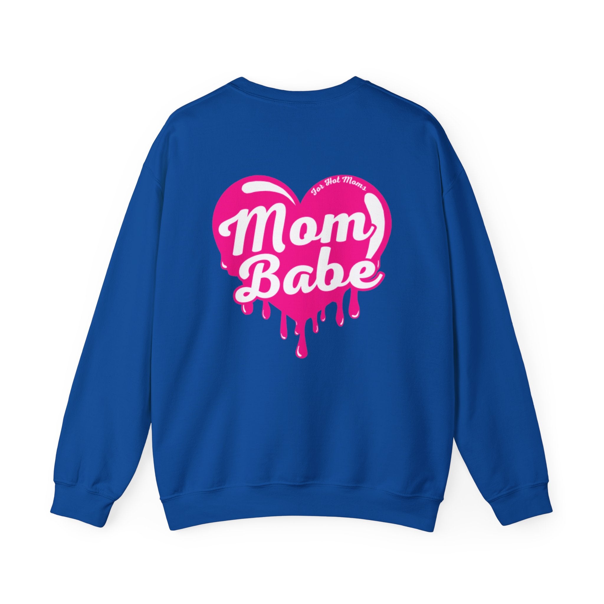 Mom Babe For Hot Moms — Pink Heart Drip Graphic Sweatshirt