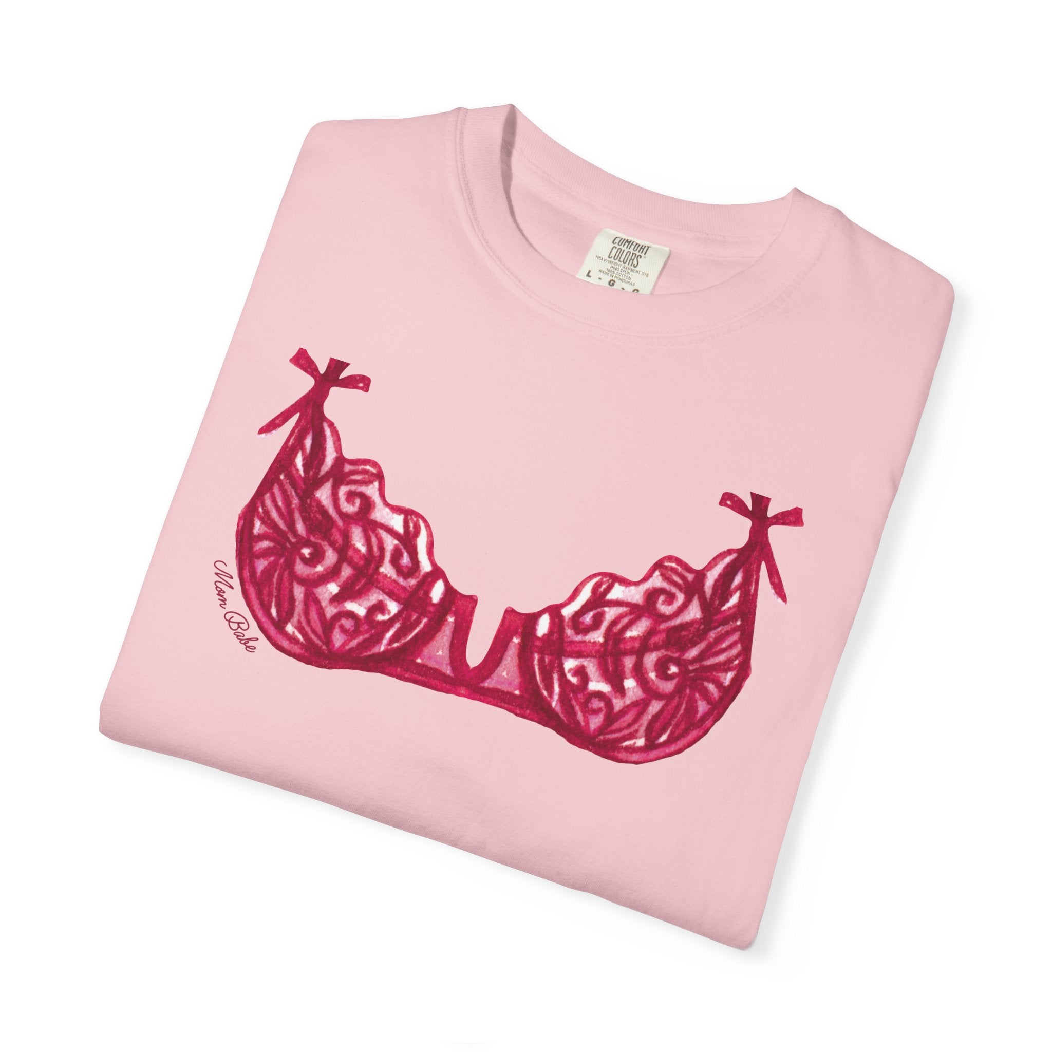 MILF Mom Babe - Bra Tee Pink