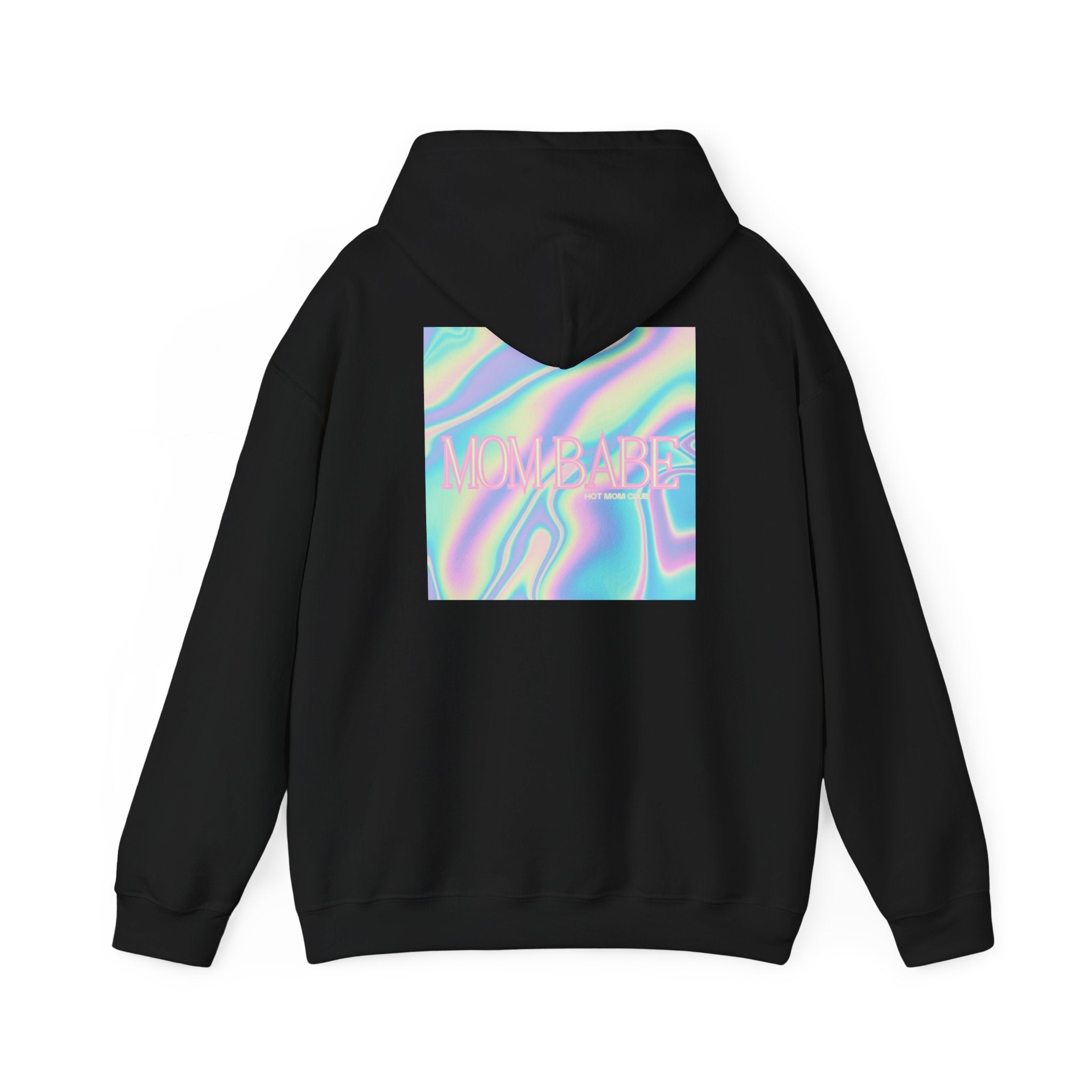 Mom Babe — Holographic Graphic Hoodie