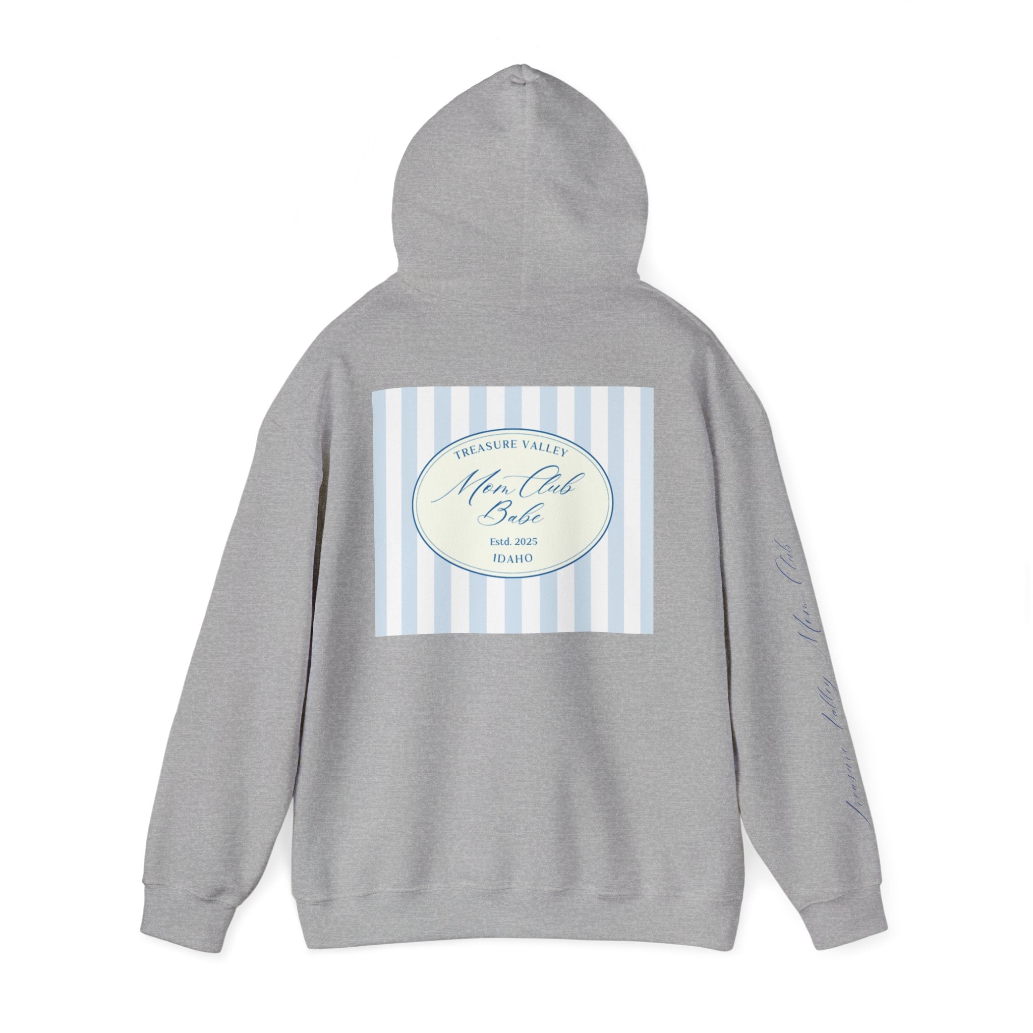 Treasure Valley Mom Club - Striped Graphic Hoodie