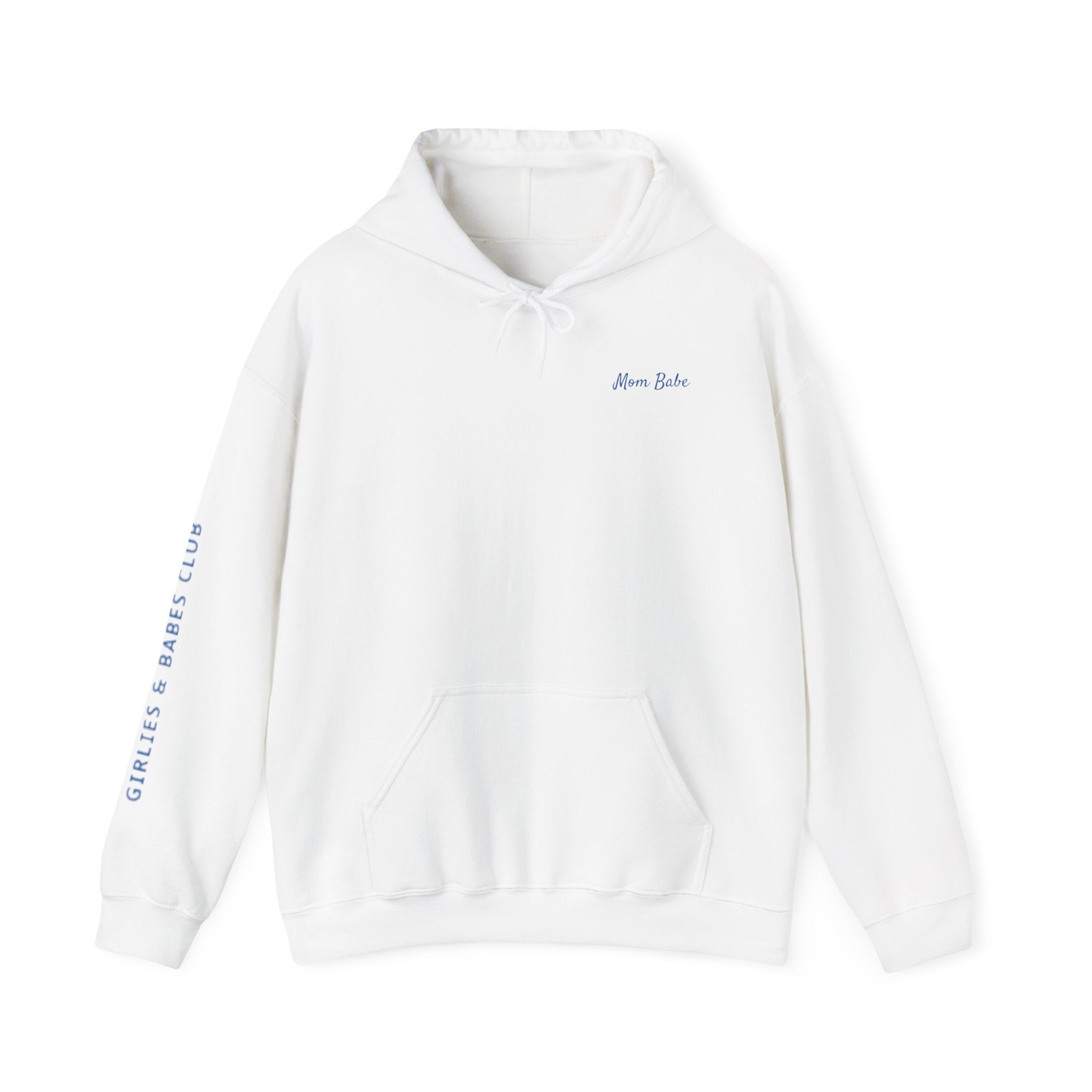Mom Babe Girl Mom Club - Striped Graphic Hoodie