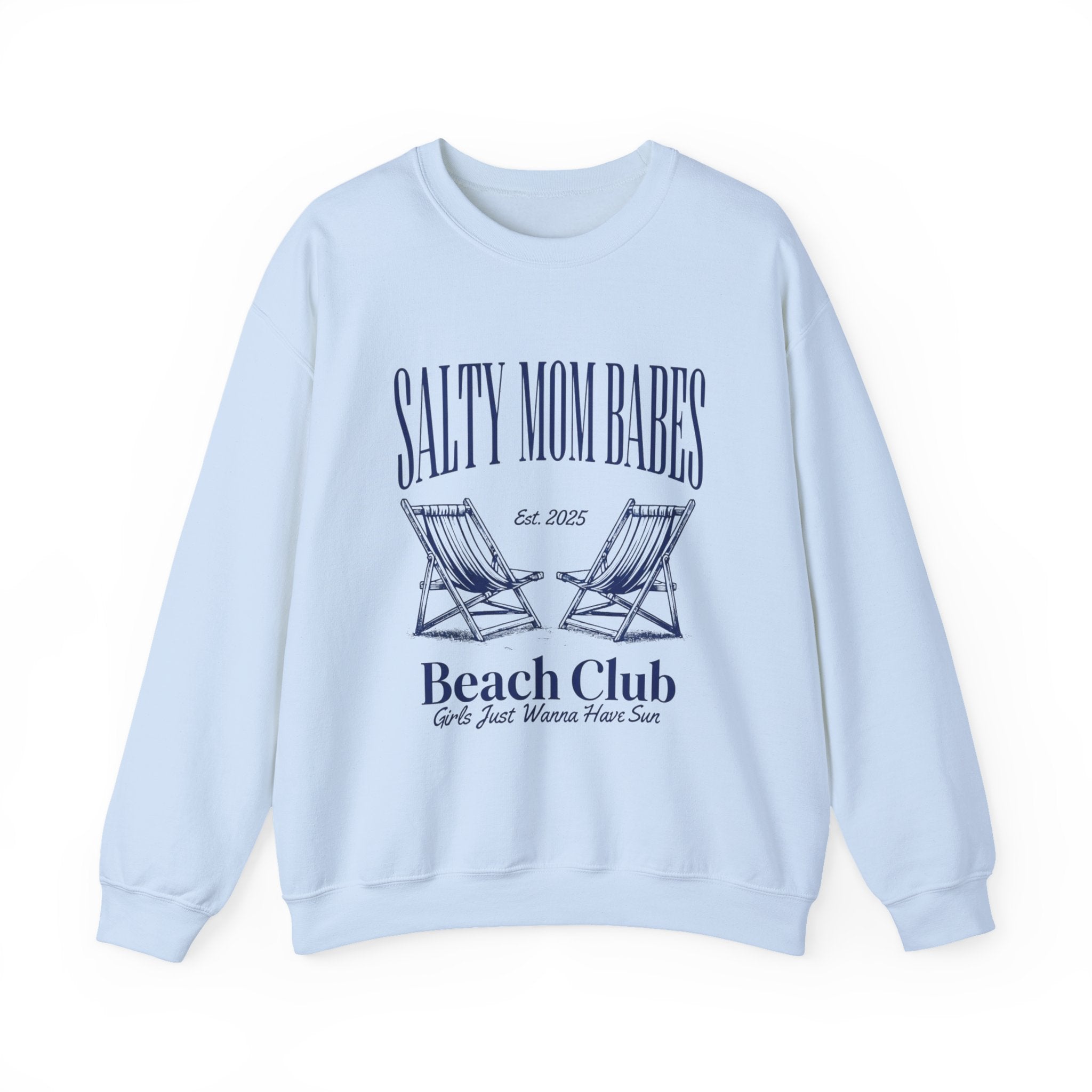 Salty Mom Babes Beach Club- Girls Just Wanna Have Sun Graphic Sweatshirt