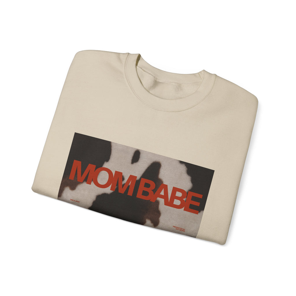 Mom Babe — Cowhide Graphic Sweatshirt