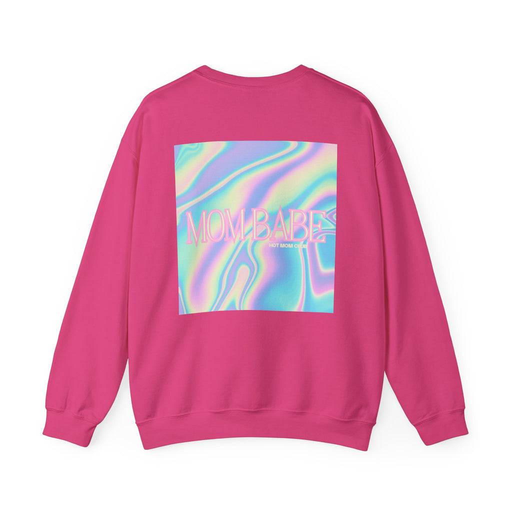 Mom Babe — Holographic Graphic Sweatshirt
