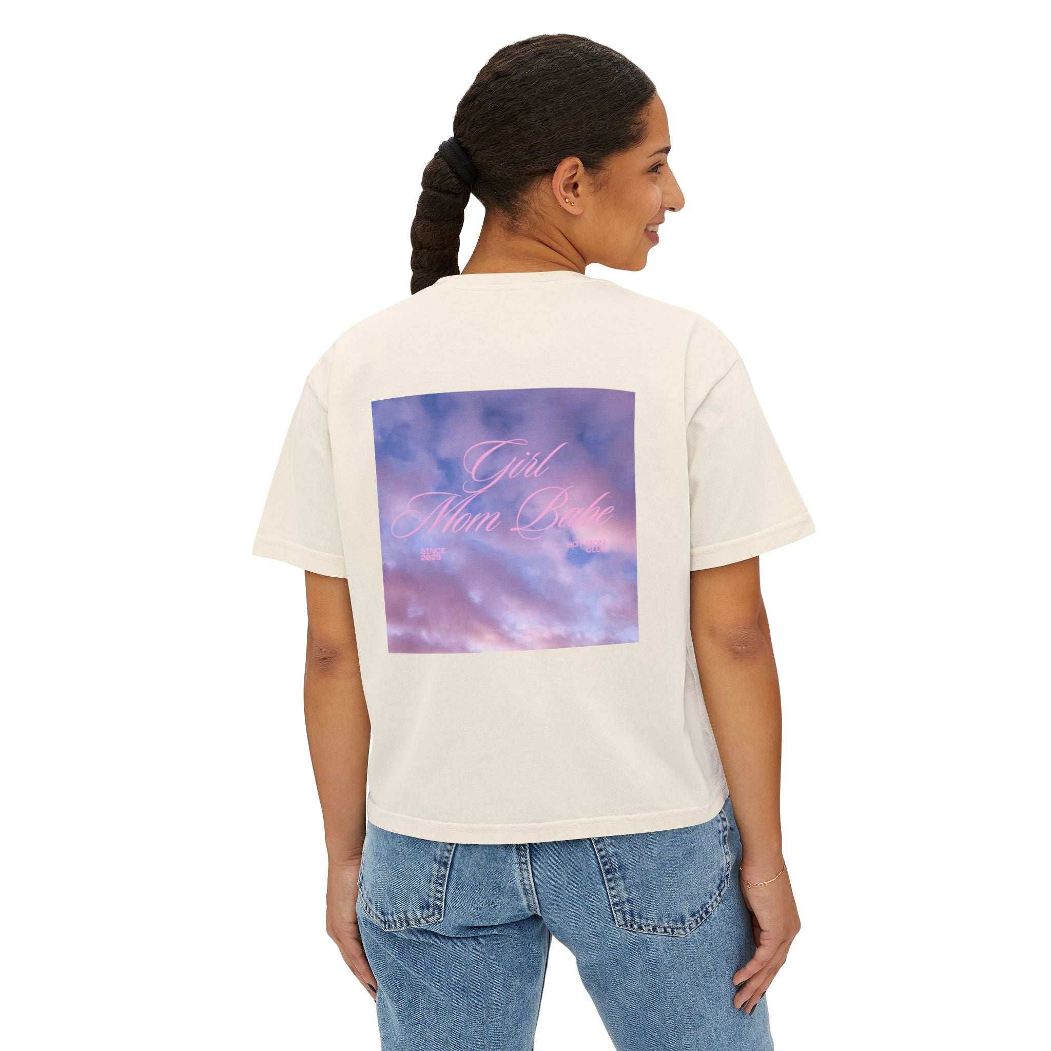 Girl Mom Babe - Cloudy Graphic Tee