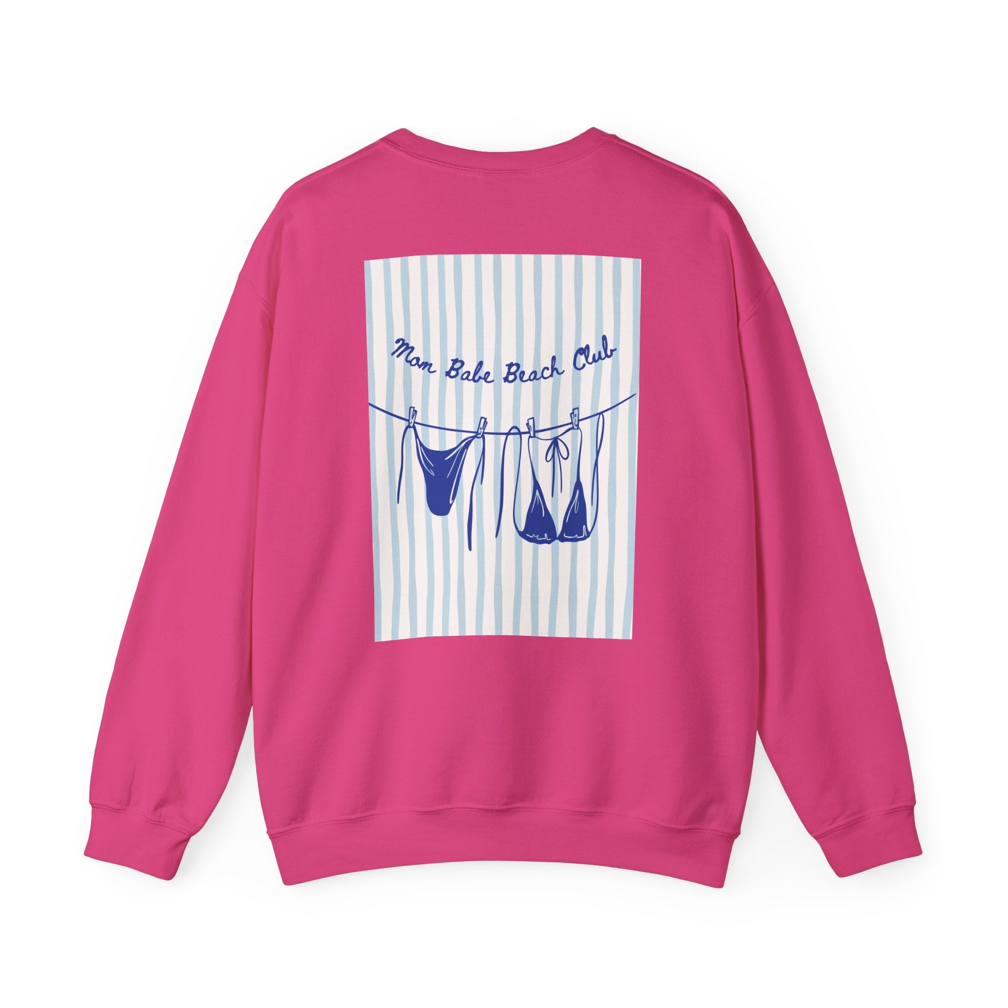 Mom Babe Beach Club - Bikini Graphic Sweatshirt