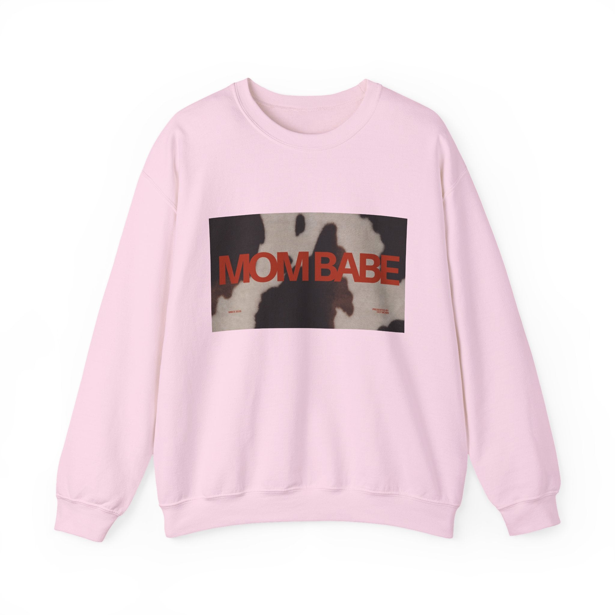 Mom Babe — Cowhide Graphic Sweatshirt