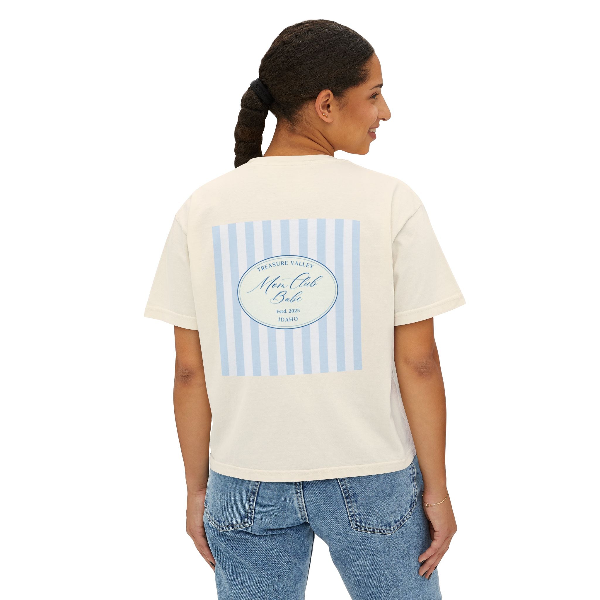 Treasure Valley Mom Club - Striped Graphic Tee