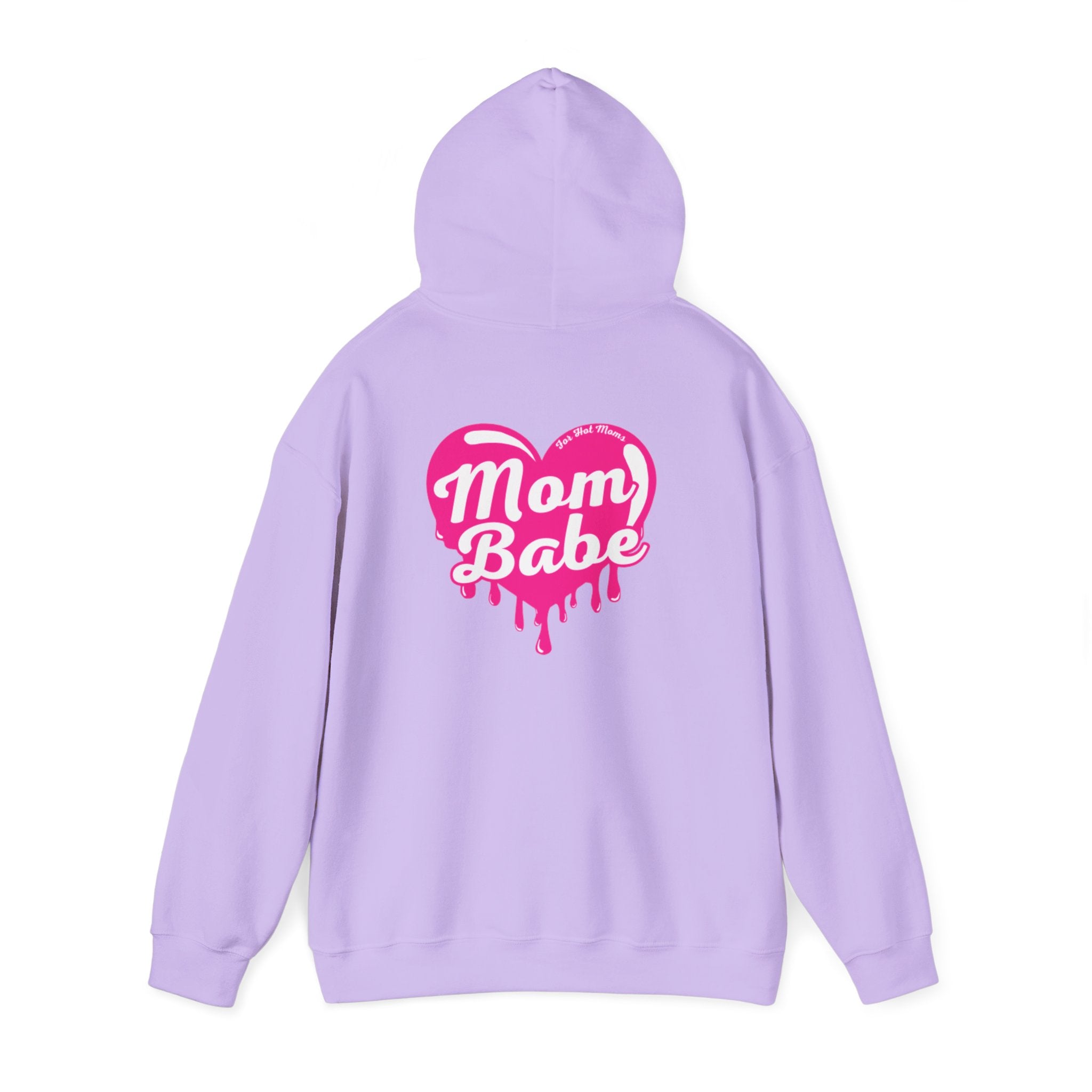 Mom Babe For Hot Moms — Pink Heart Drip Graphic Hoodie