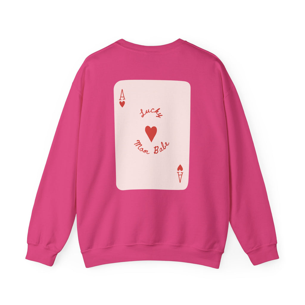 Lucky Mom Babe - Graphic Sweatshirt