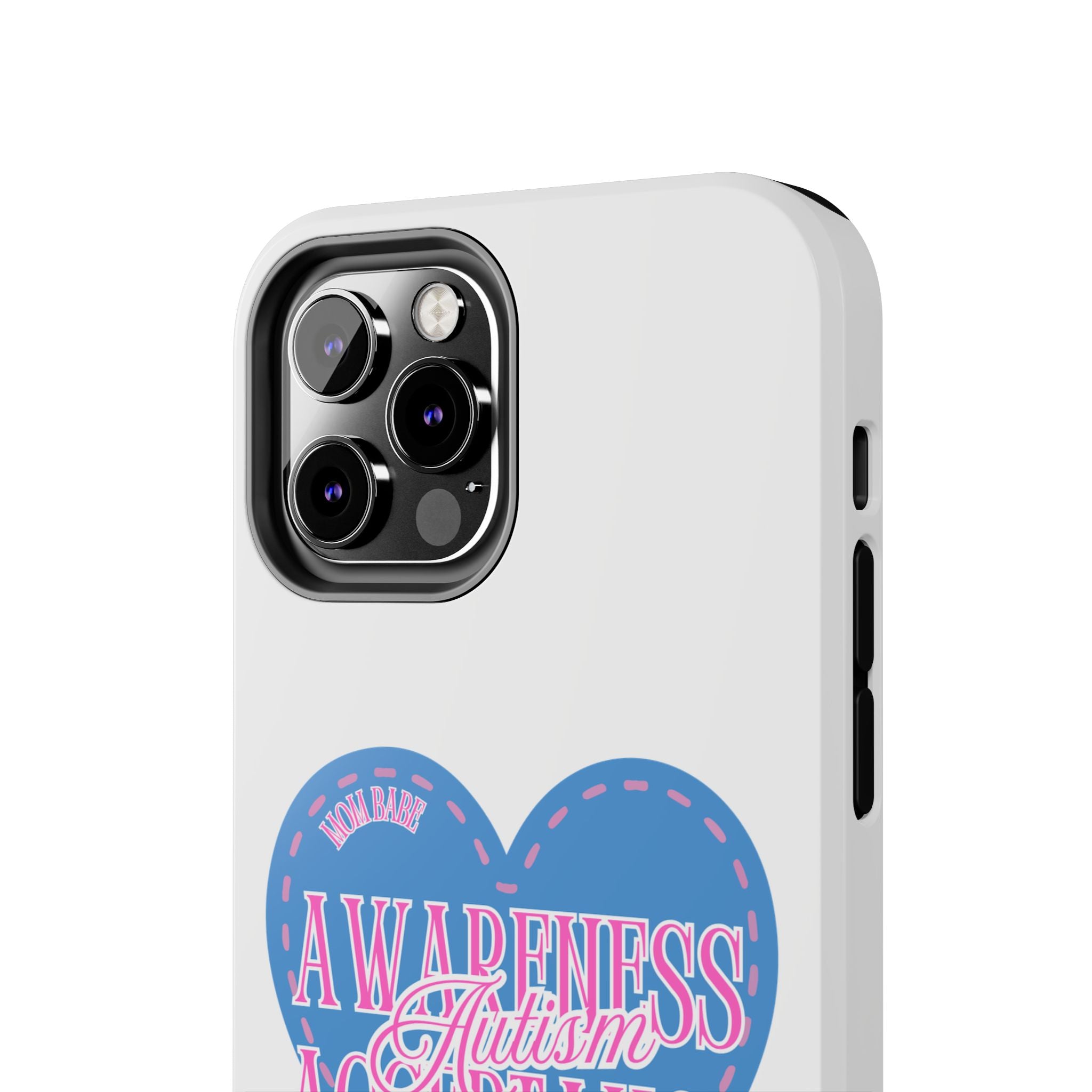 Autism Awareness and Acceptance — Stitched Heart Phone Case