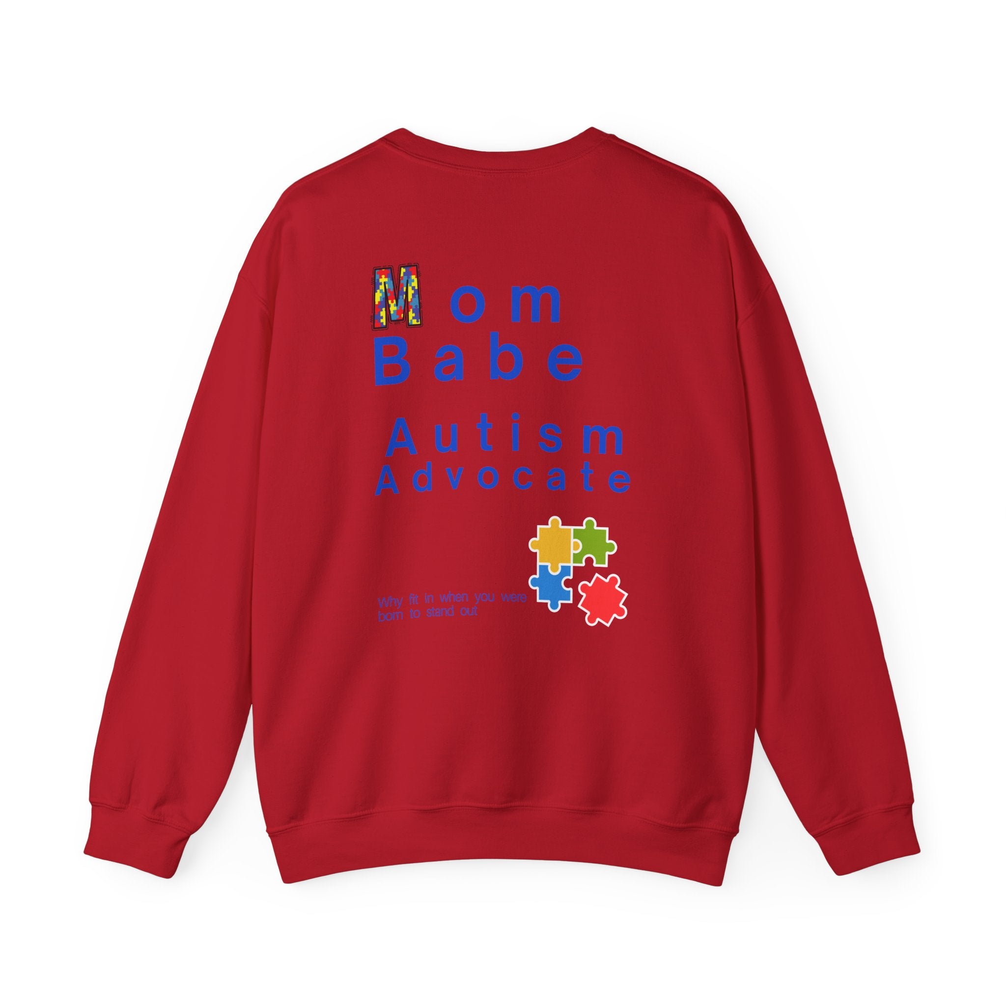 Mom Babe Autism Advocate - Graphic Sweatshirt