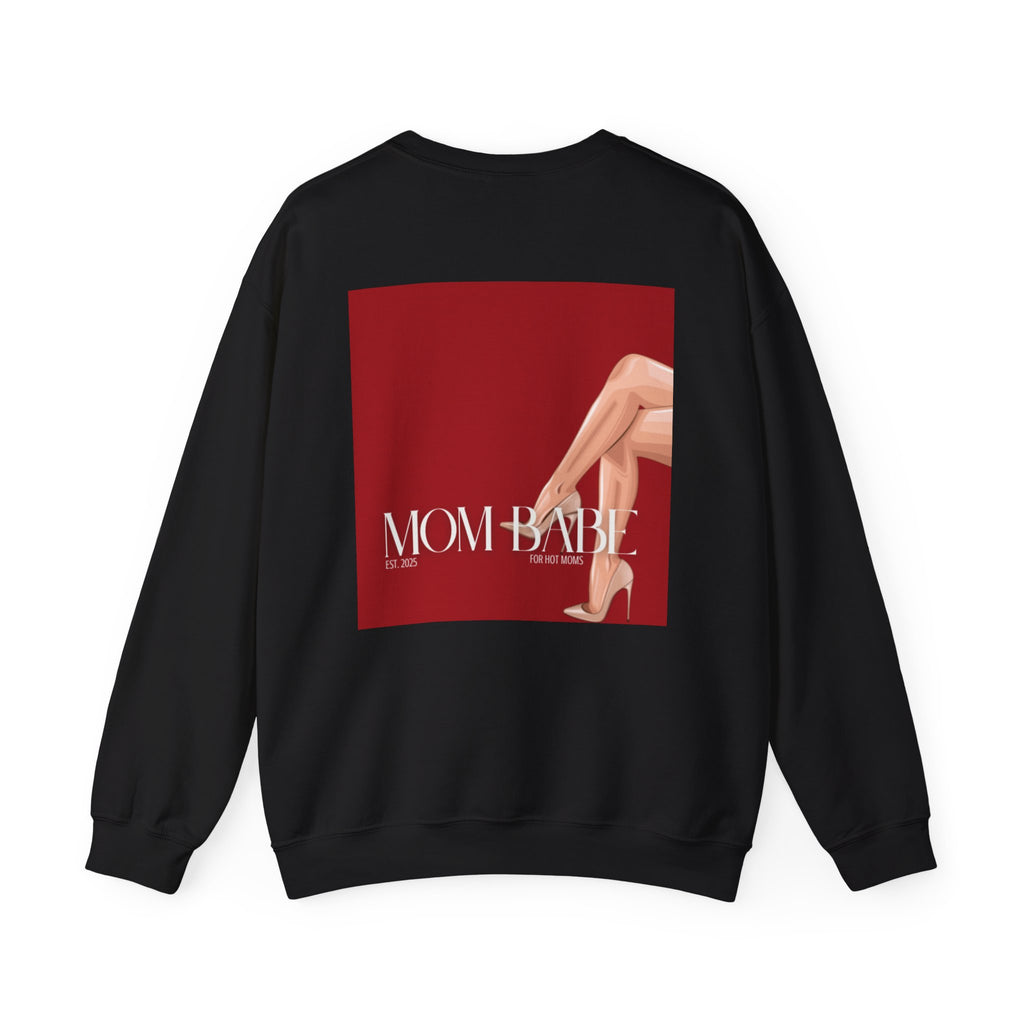 Mom Babe For Hot Moms - Beige Heels Graphic Sweatshirt