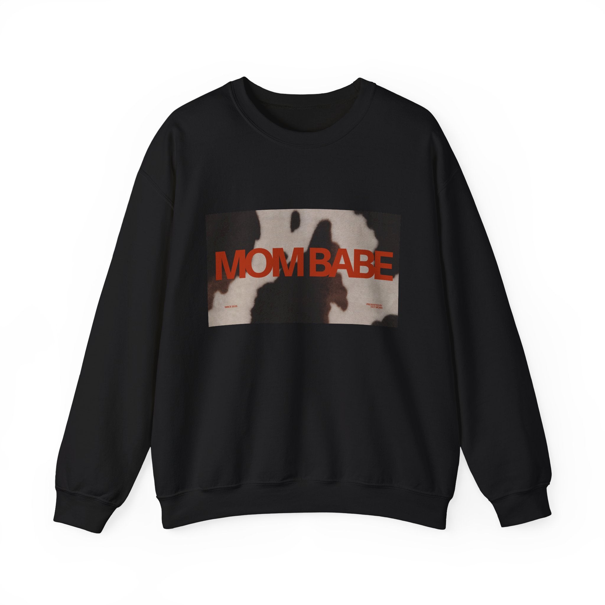 Mom Babe — Cowhide Graphic Sweatshirt