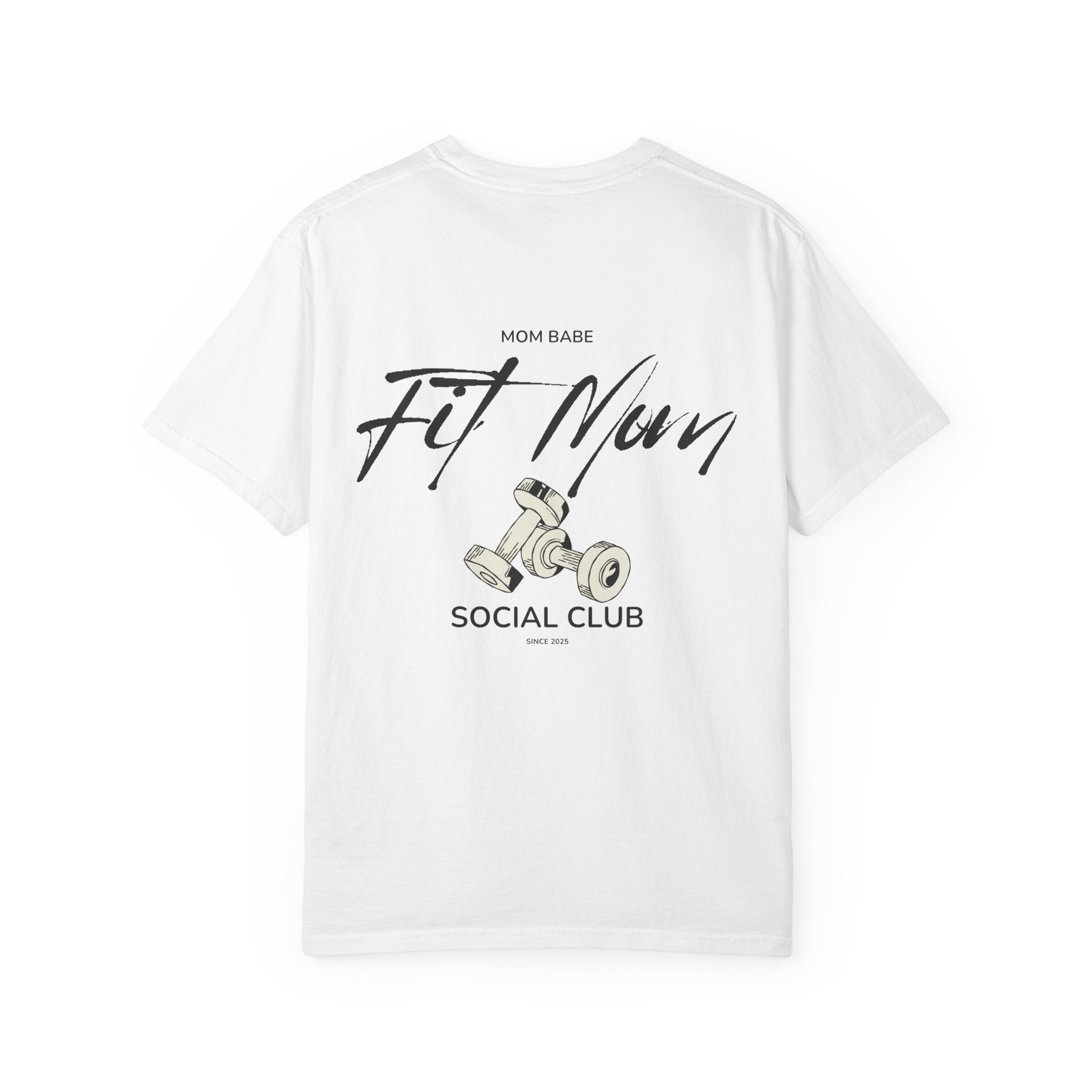 Fit Mom Social Club - Mom Babe Tee Black
