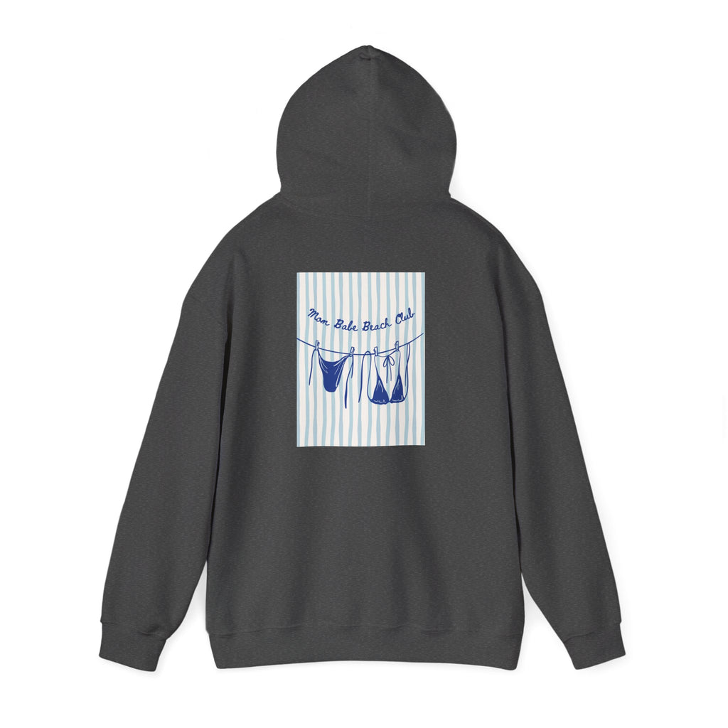 Mom Babe Beach Club - Bikini Graphic Hoodie