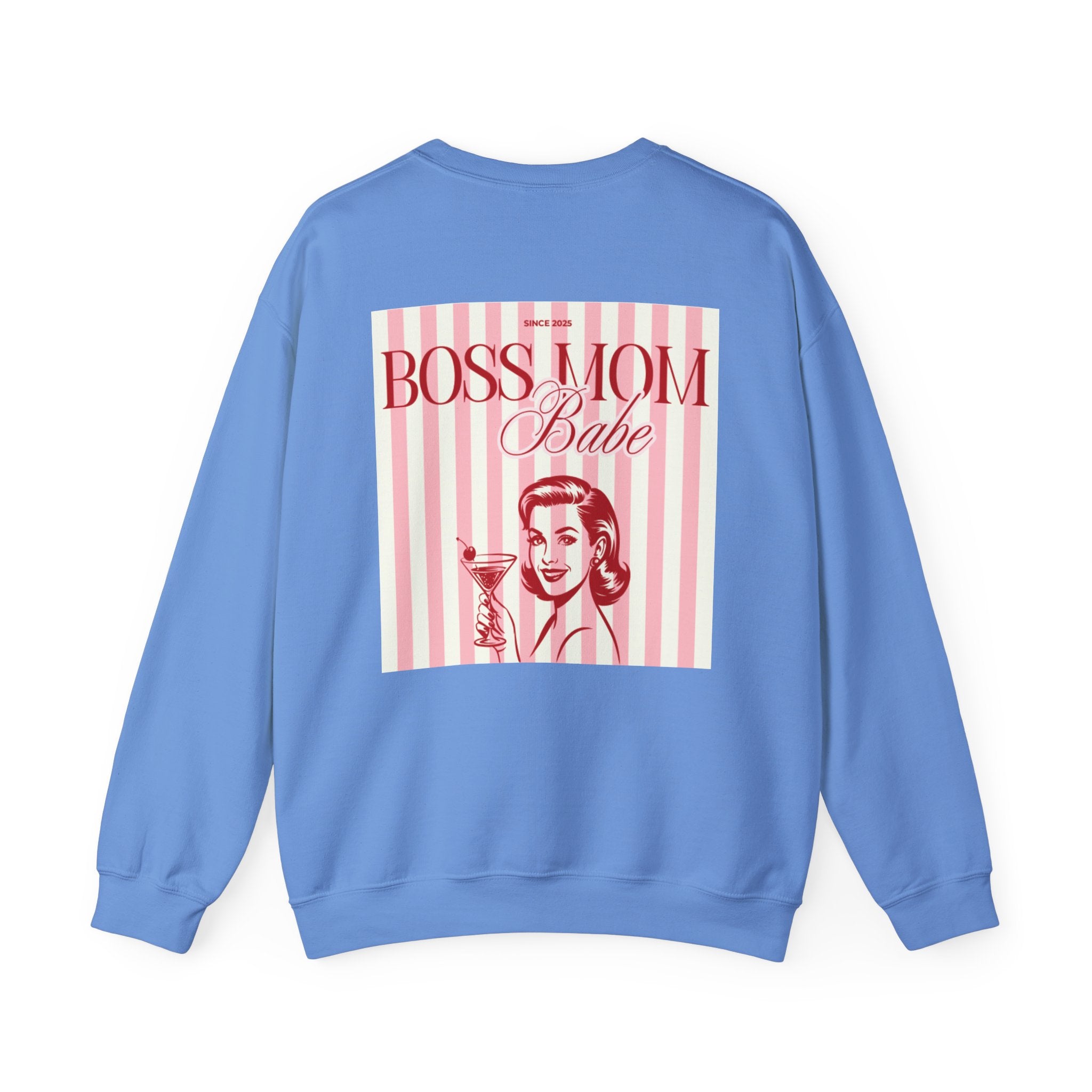 Boss Mom Babe — Vintage Retro Graphic Sweatshirt