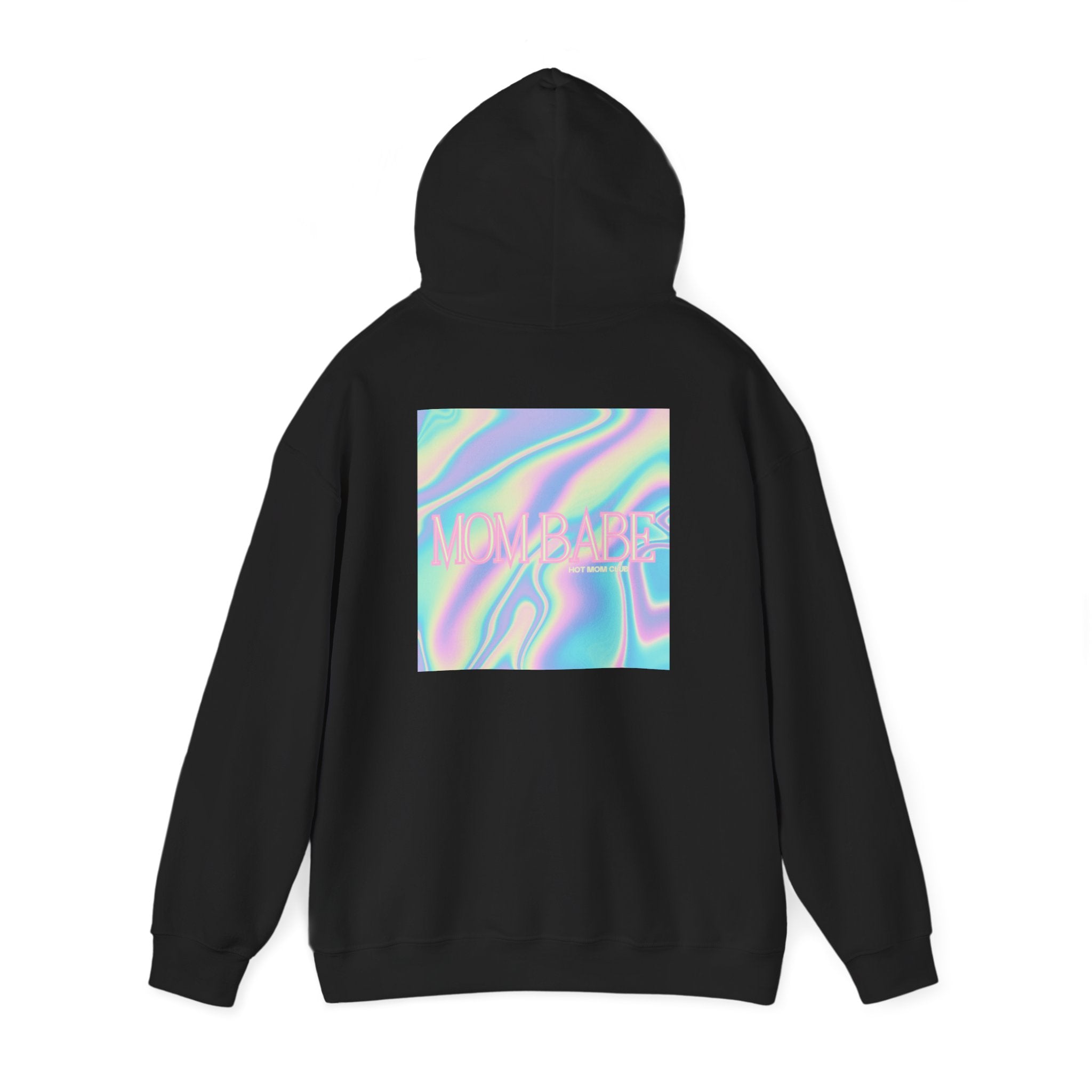 Mom Babe — Holographic Graphic Hoodie