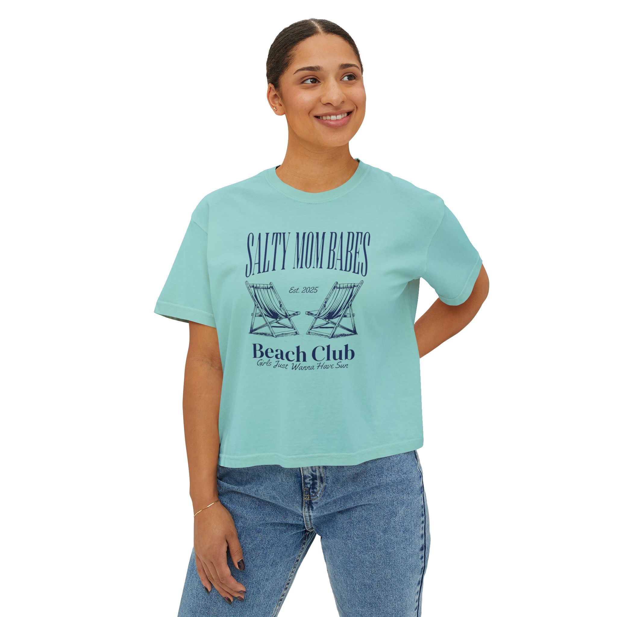 Salty Mom Babes Beach Club- Girls Just Wanna Have Sun Graphic Tee