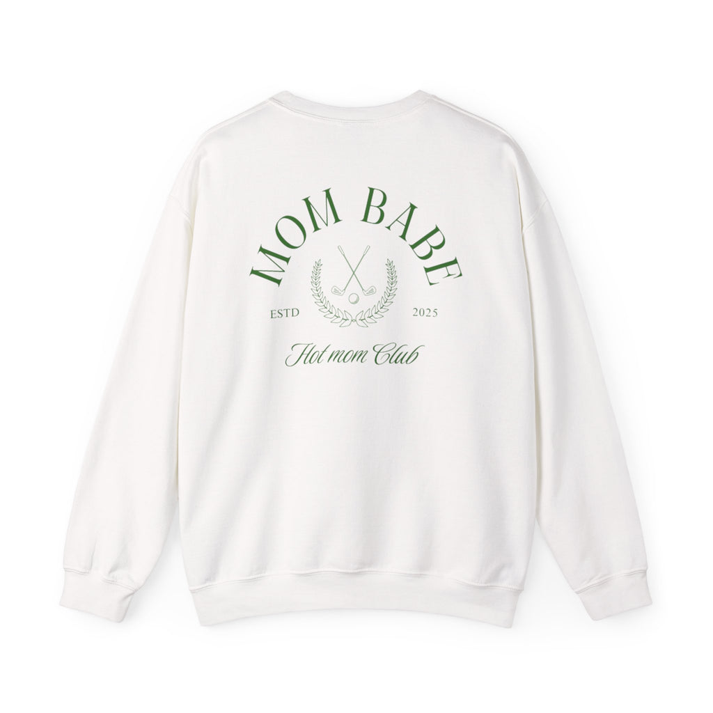 Mom Babe Hot Mom Club -  Crossed Golf Clubs Graphic Sweatshirt