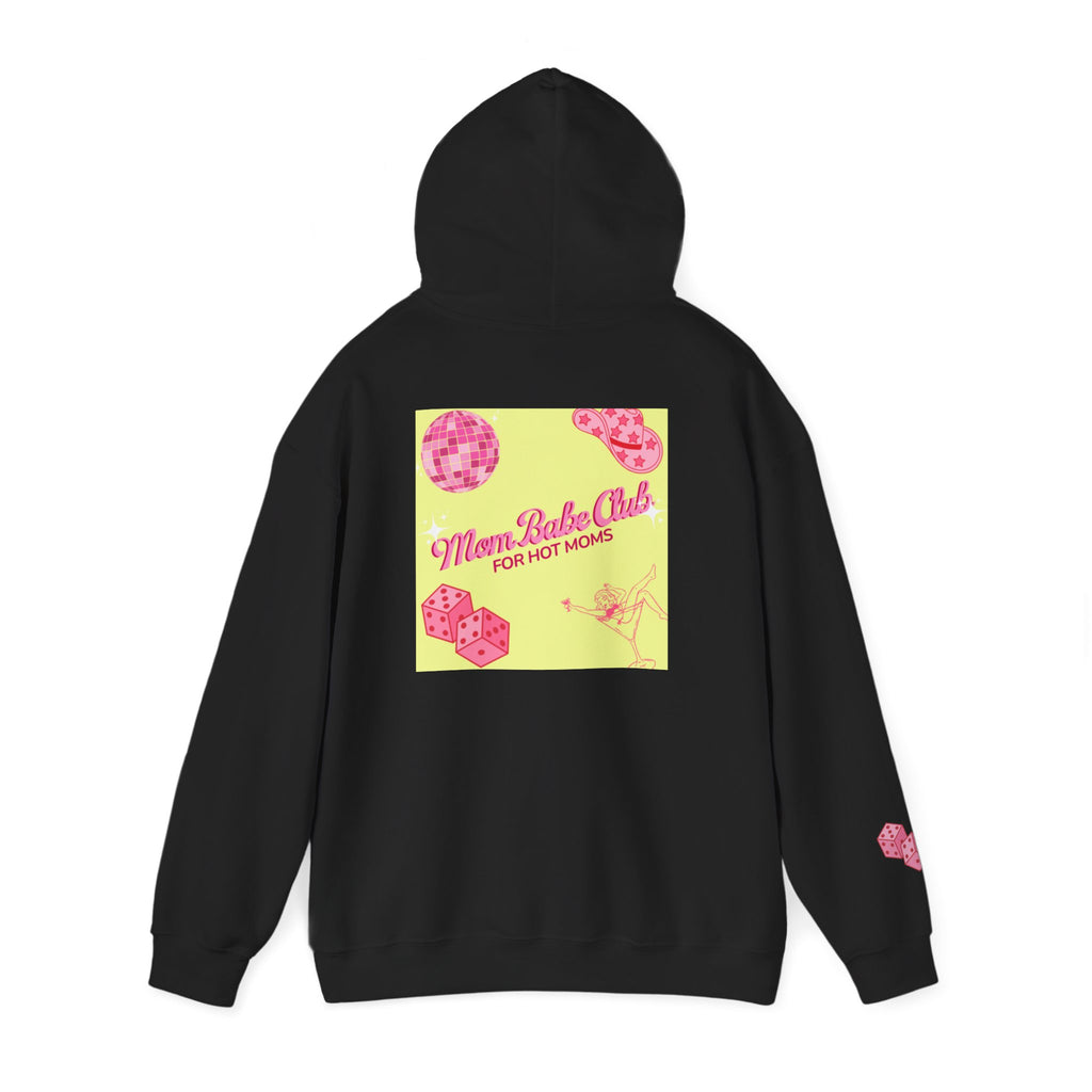 Mom Babe Club - For Hot Moms — Pink Graphic Hoodie
