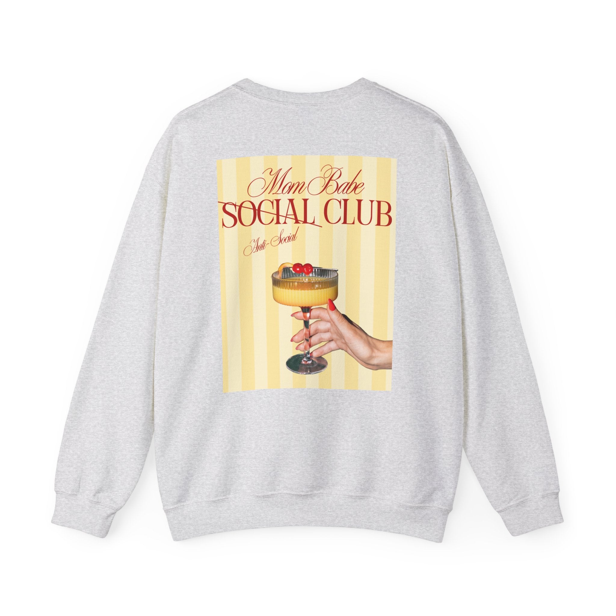 Mom Babe Anti-Social Club - Cocktail Graphic Sweatshirt