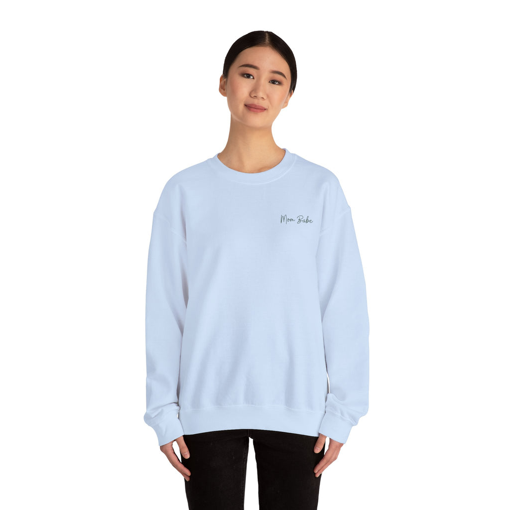 All Mom Babes Need - Graphic Check Sweatshirt