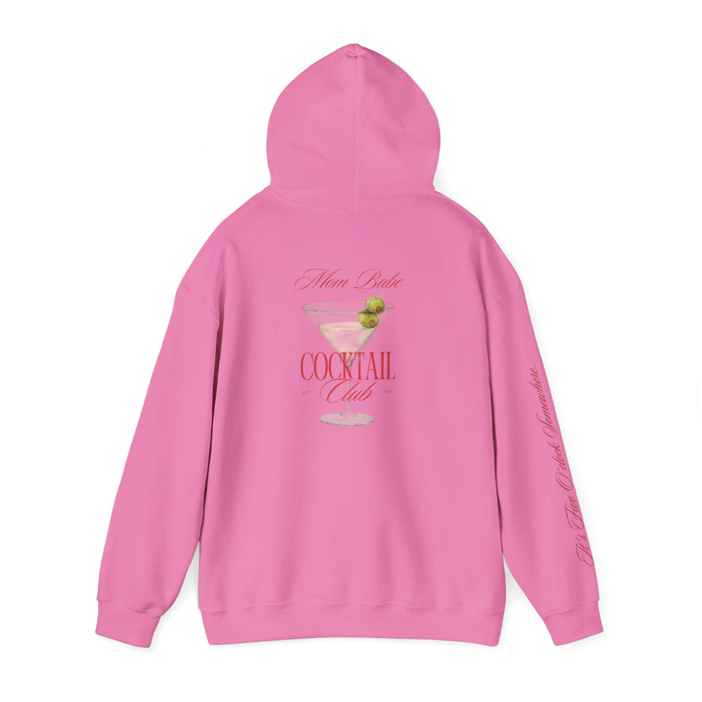 Mom Babe Cocktail Club - Martini Glass Graphic Hoodie