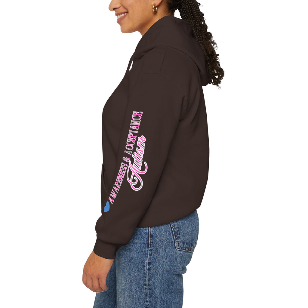 Autism Awareness and Acceptance — Stitched Heart Hoodie