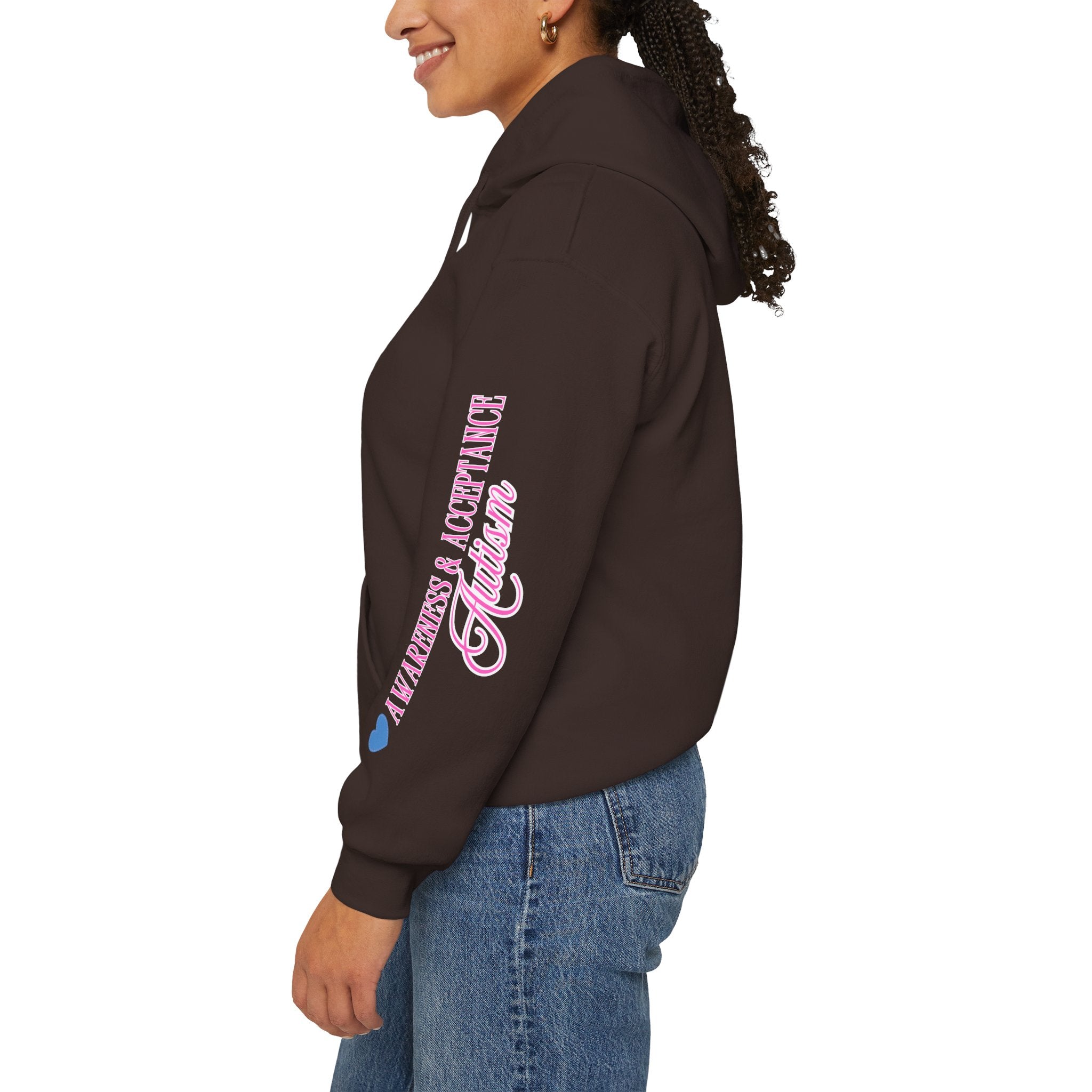 Autism Awareness and Acceptance — Stitched Heart Hoodie