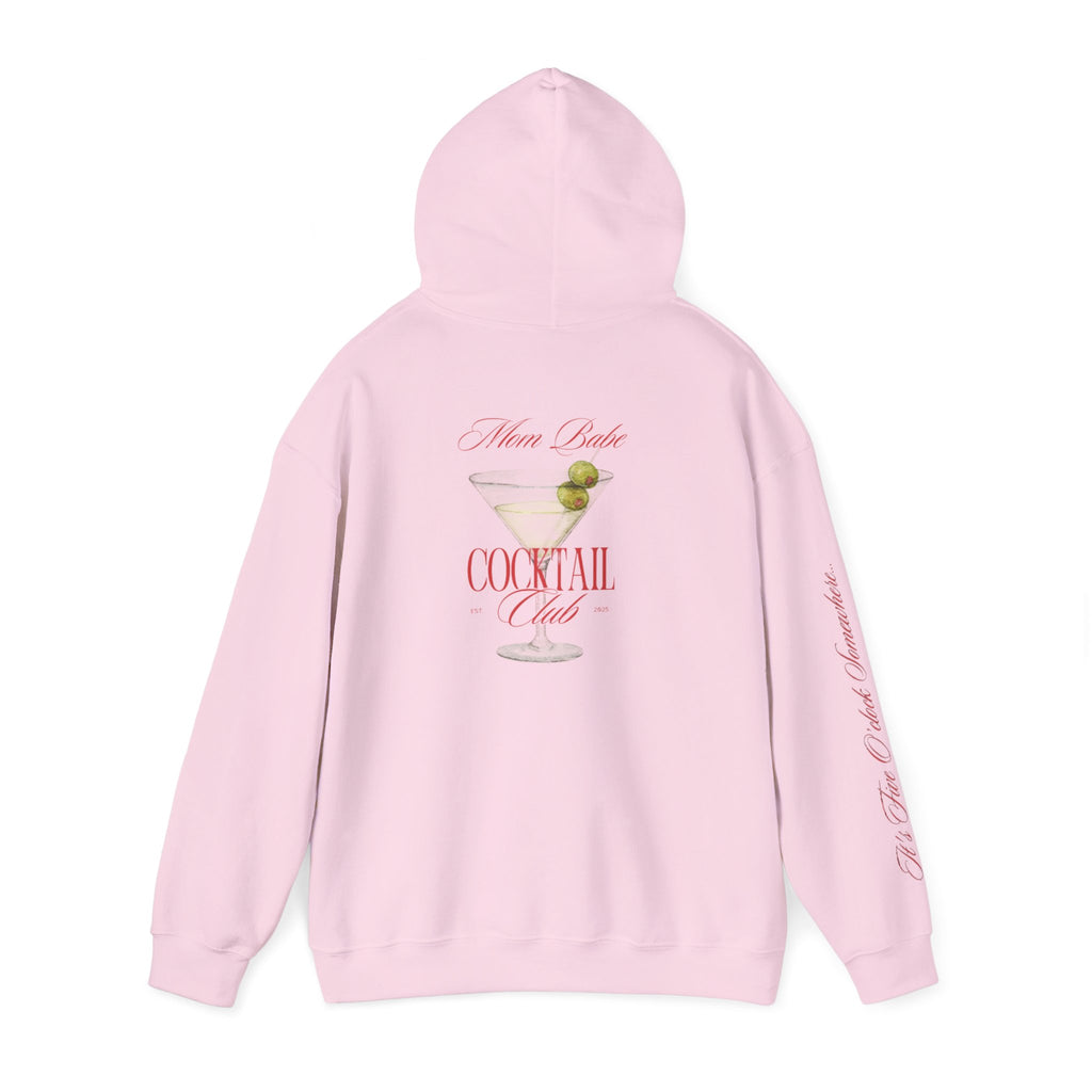 Mom Babe Cocktail Club - Martini Glass Graphic Hoodie