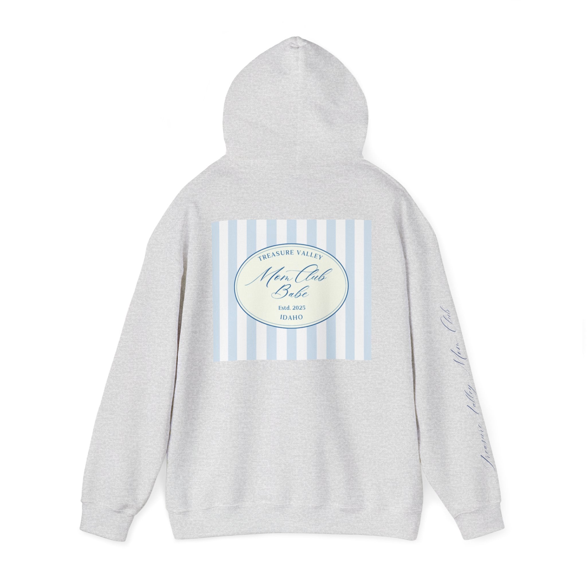 Treasure Valley Mom Club - Striped Graphic Hoodie