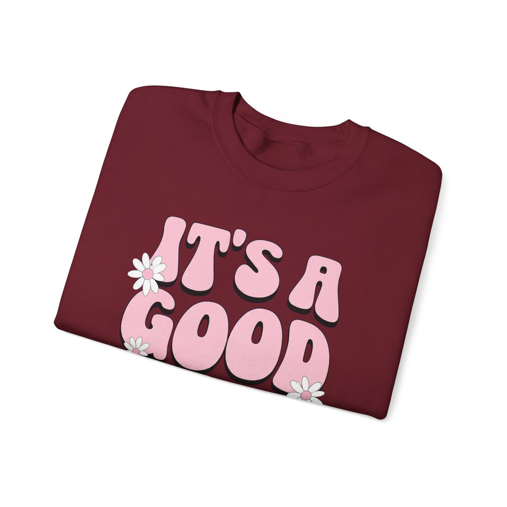 It's A Good Day To Be A Mom Babe - Floral Graphic Sweatshirt