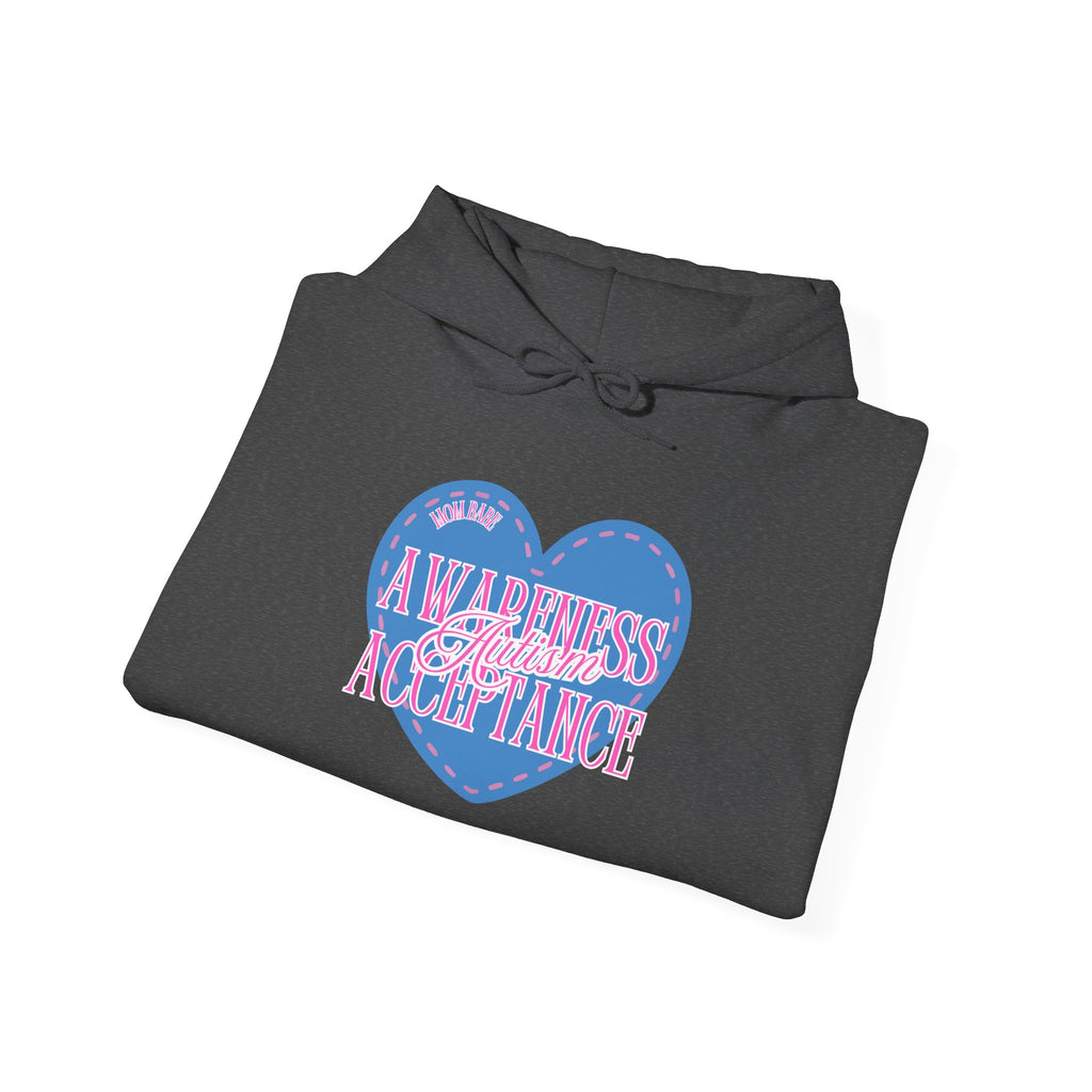Autism Awareness and Acceptance — Stitched Heart Hoodie