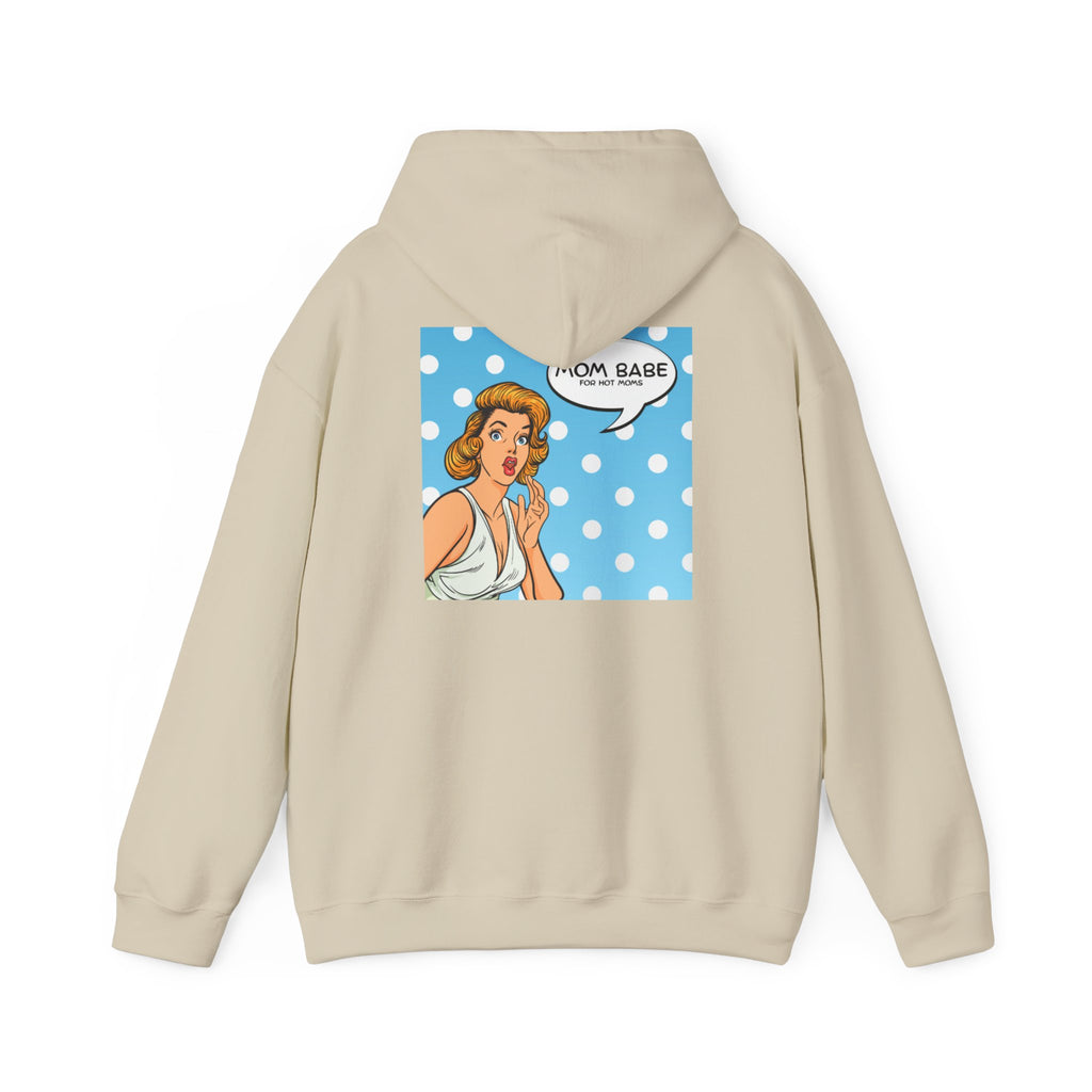 Mom Babe For Hot Moms - Retro Pop Art Graphic Hoodie