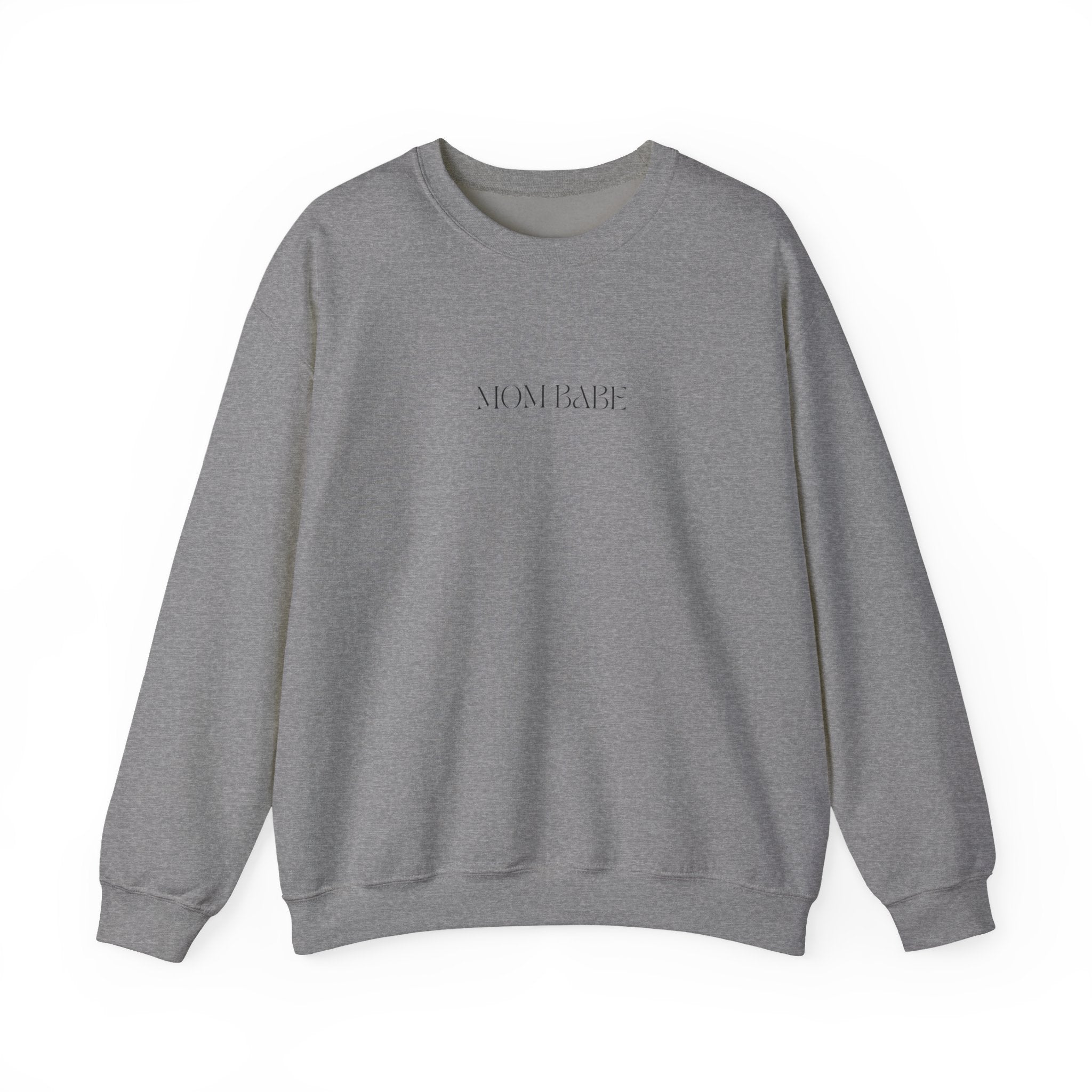 Pilates Mom Babe Club — Workout Graphic Sweatshirt (Black Print)