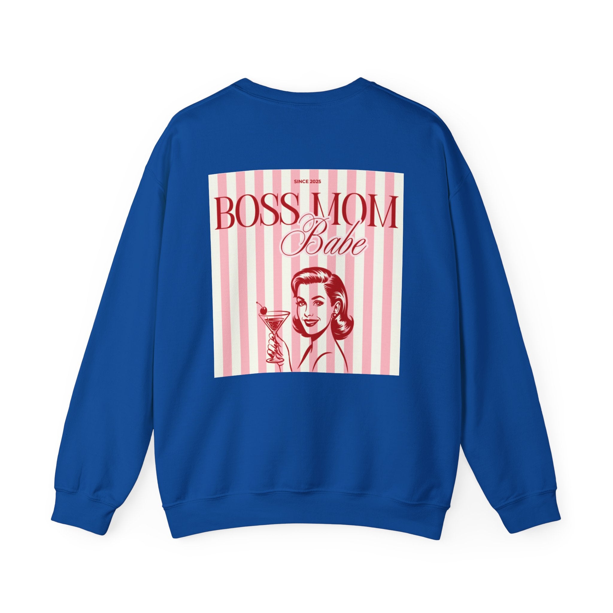 Boss Mom Babe — Vintage Retro Graphic Sweatshirt