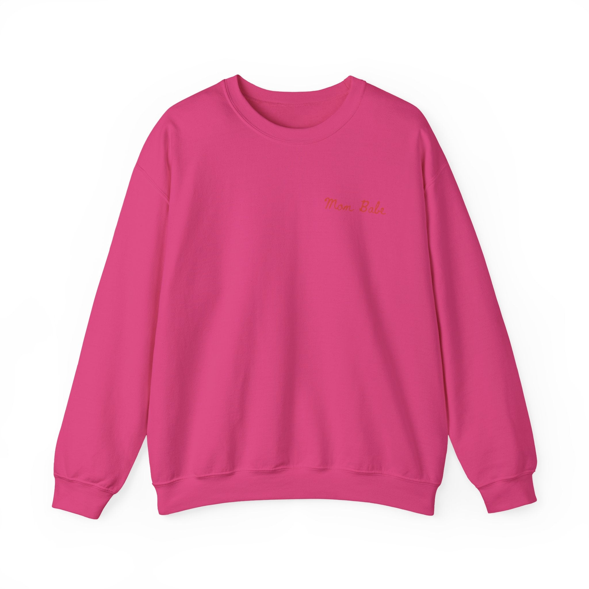 Mom Babe Cool Moms Club - Ruffled Heart Graphic Sweatshirt