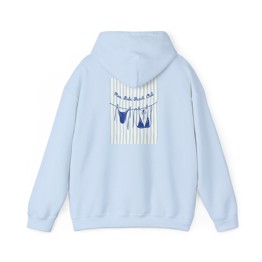 Mom Babe Beach Club - Bikini Graphic Hoodie
